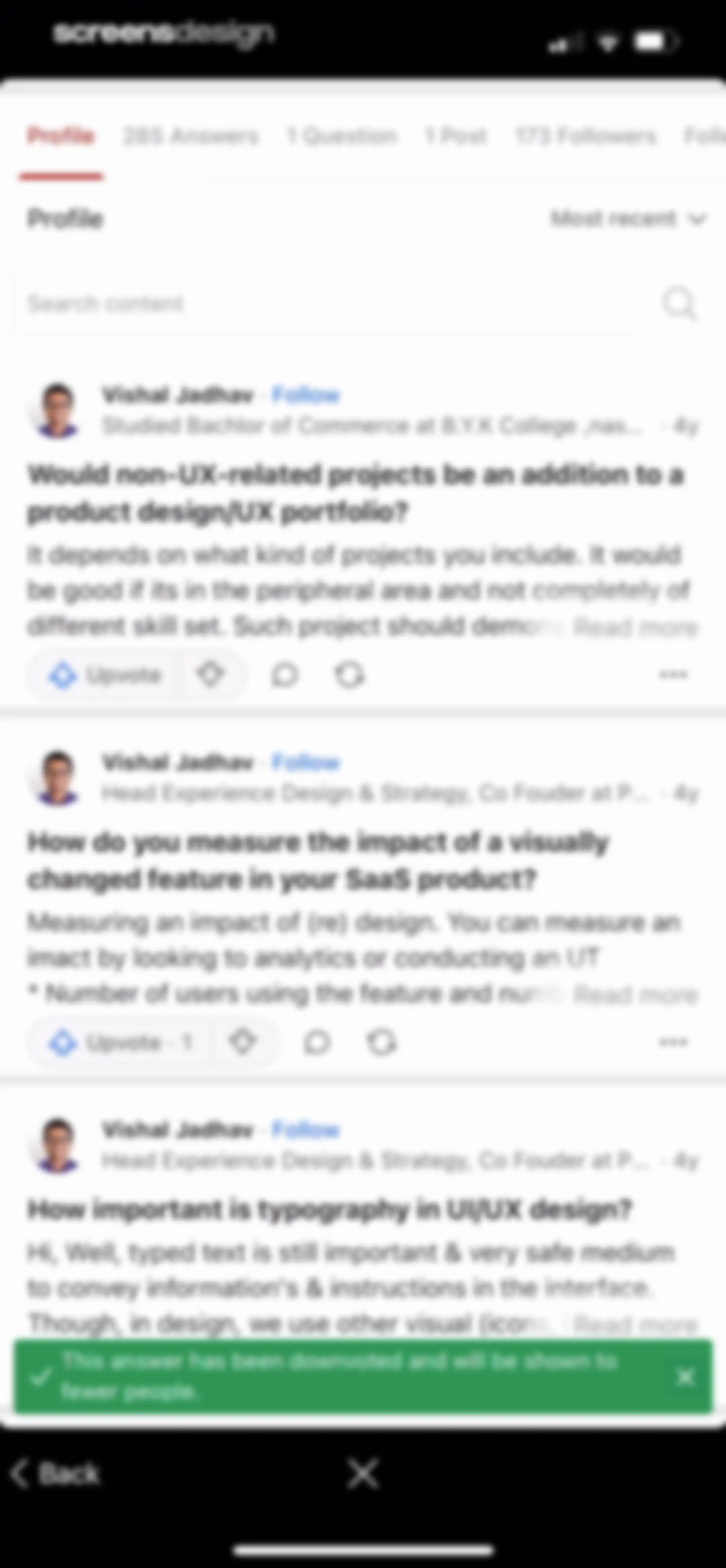Quora screen 85