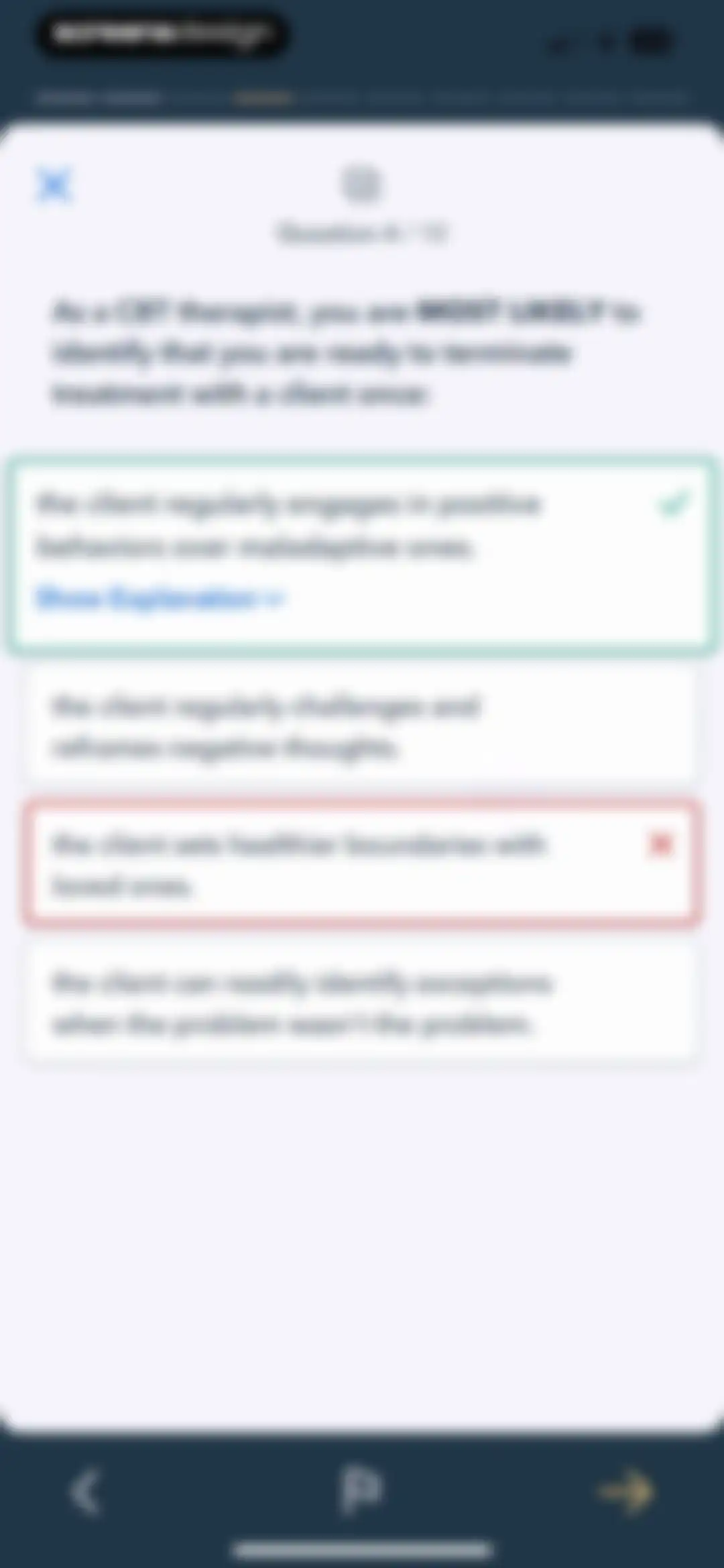 Pocket Prep Behavioral Health screen 22