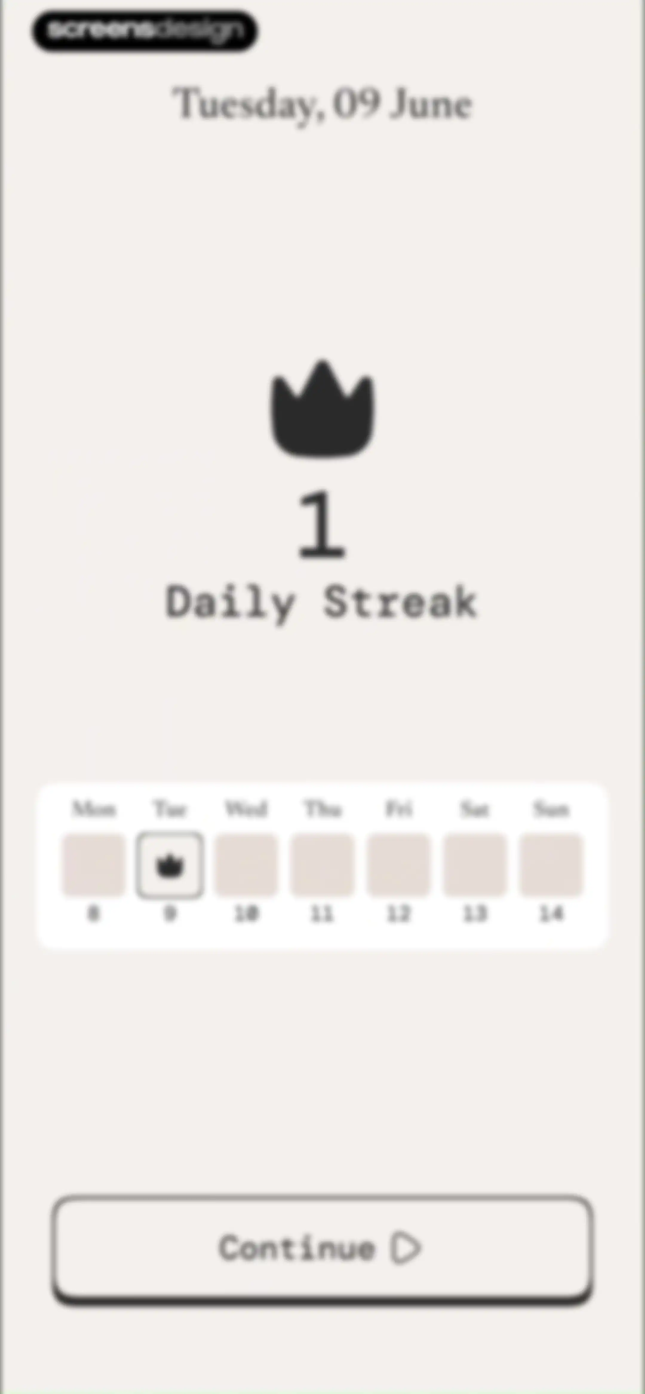 The Almanac screen 21