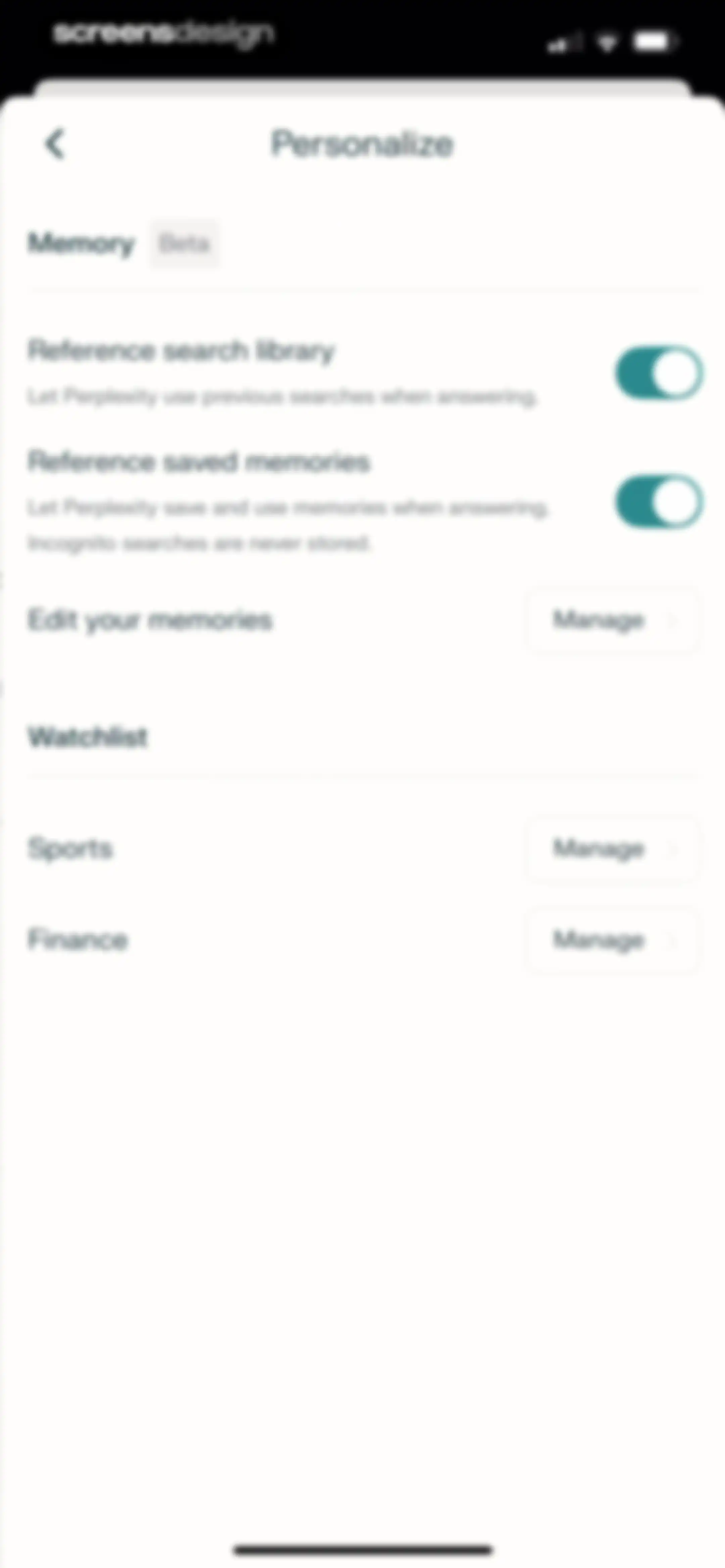 Perplexity - AI Search & Chat screen 111