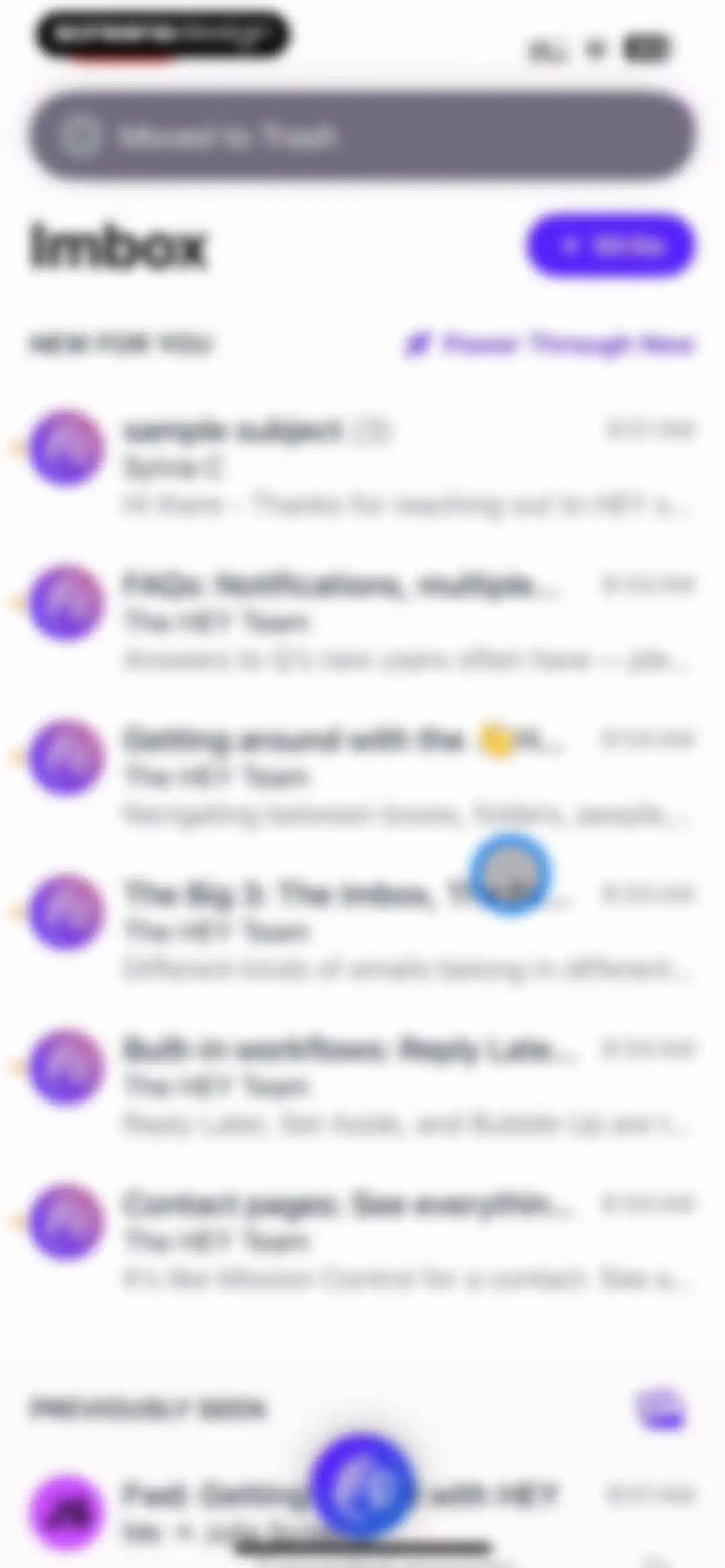 HEY Email screen 59