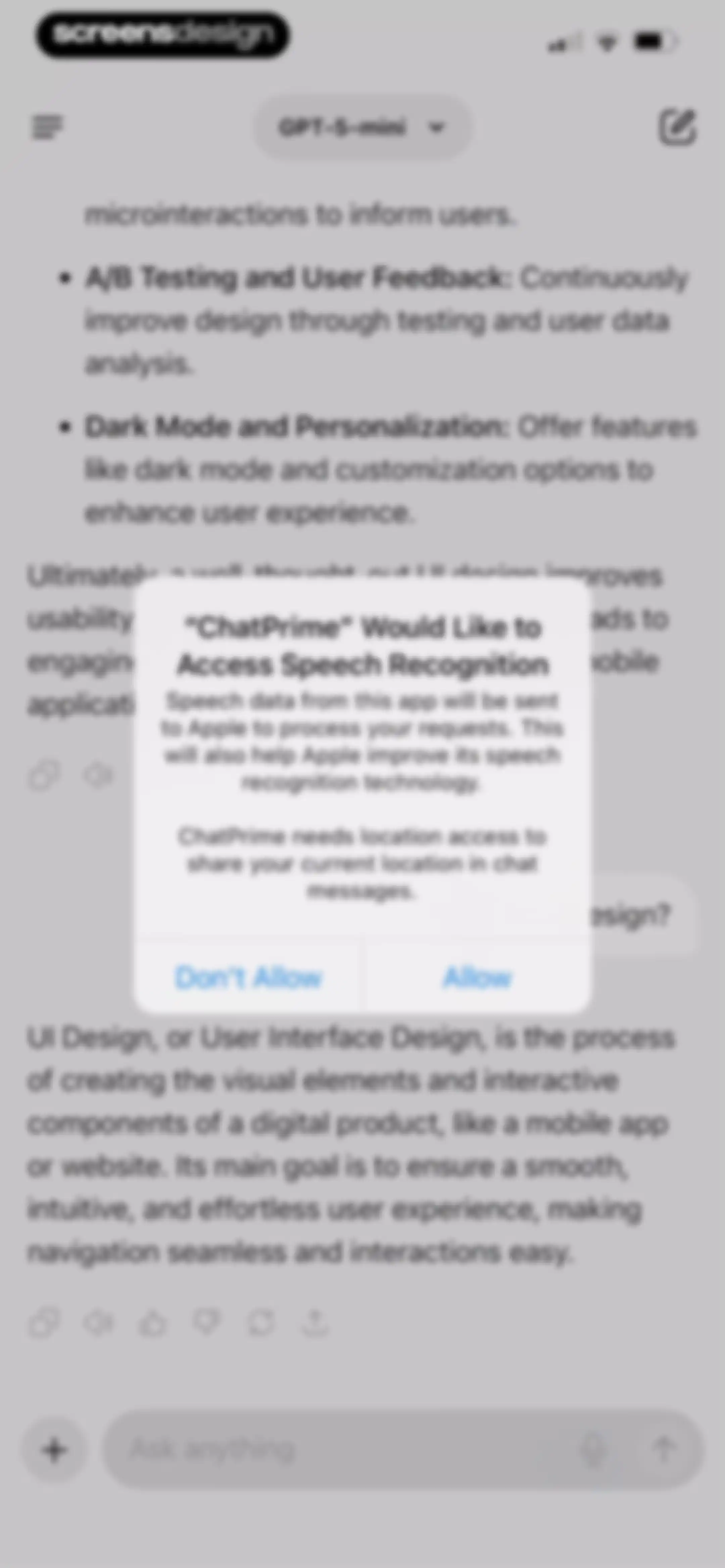 Chatbot AI Assistant ChatPrime screen 47