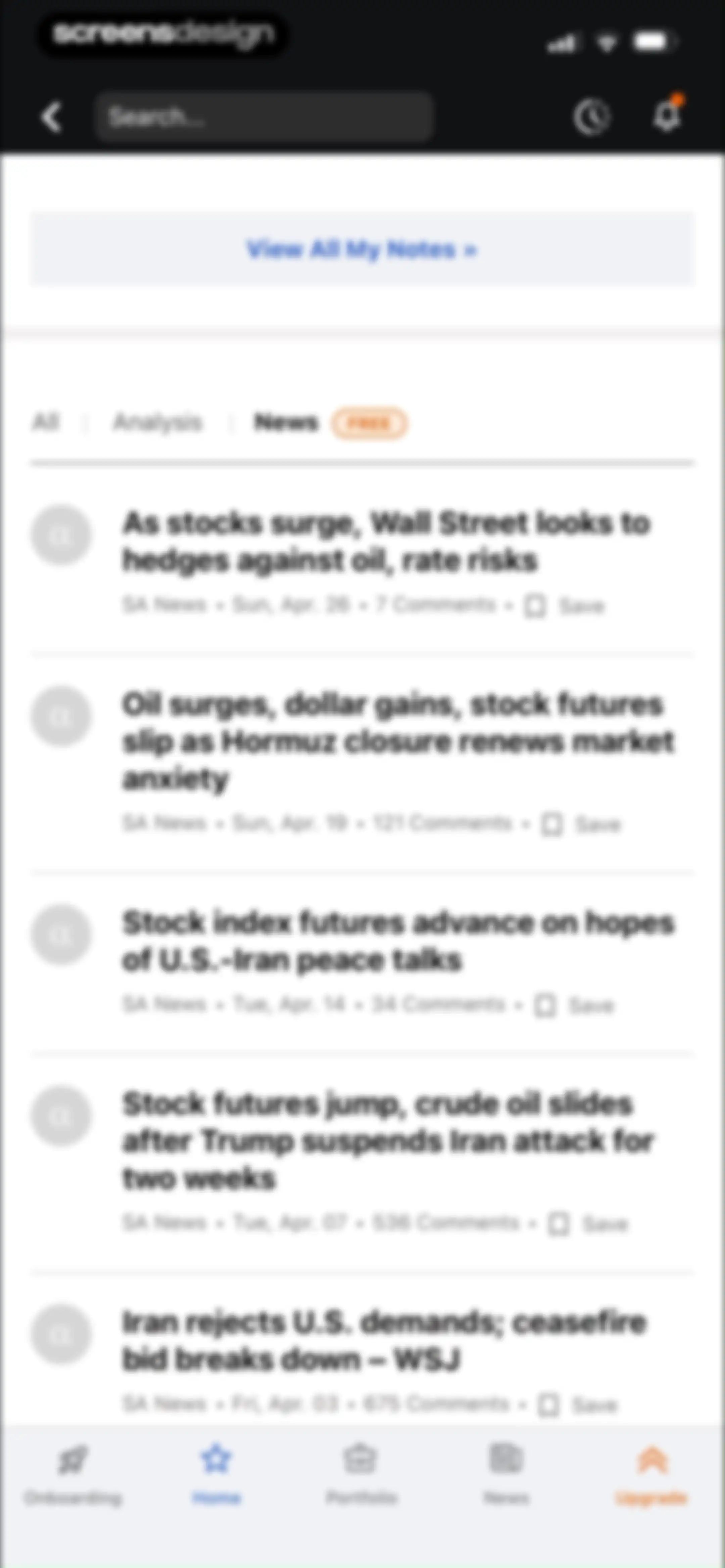 Seeking Alpha: News & Analysis screen 39