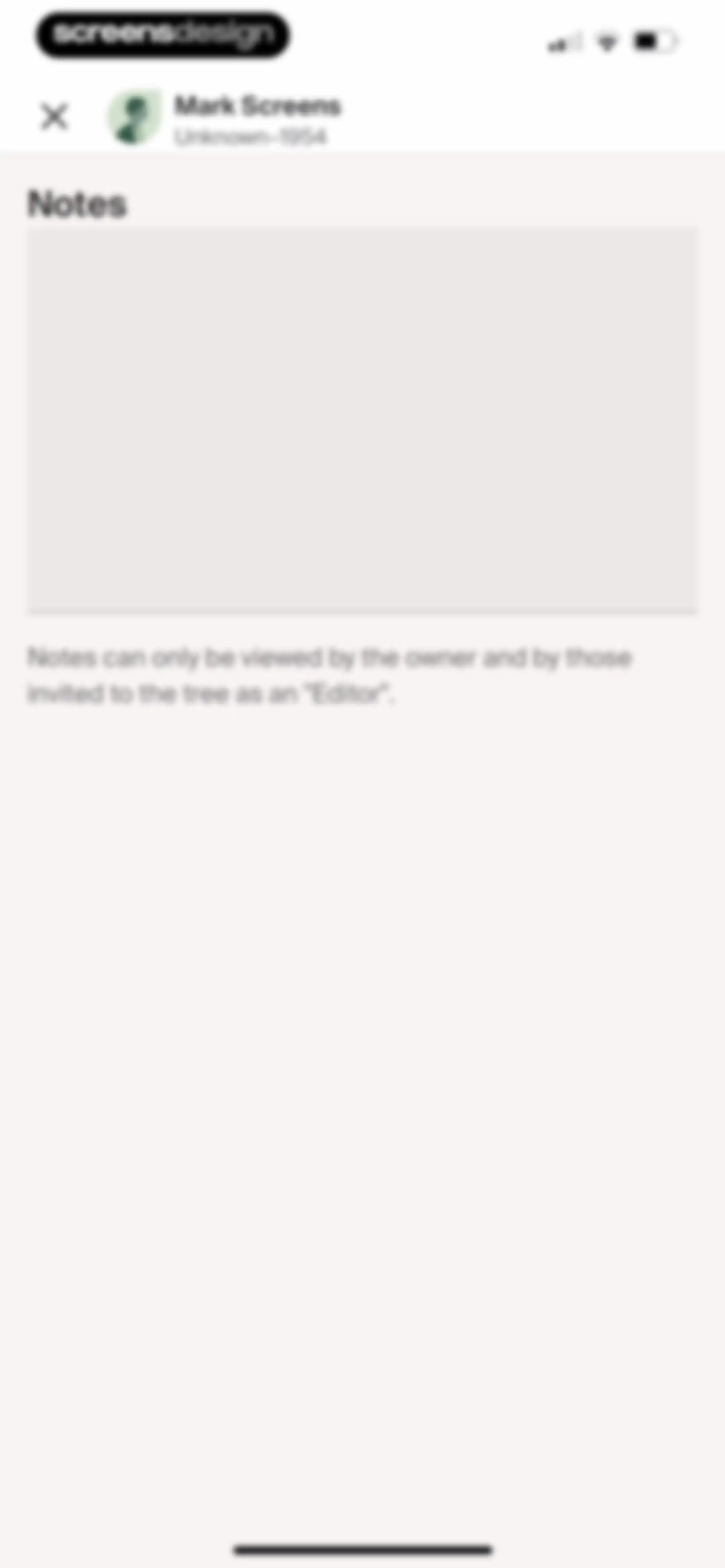 Ancestry: Family History & DNA screen 78