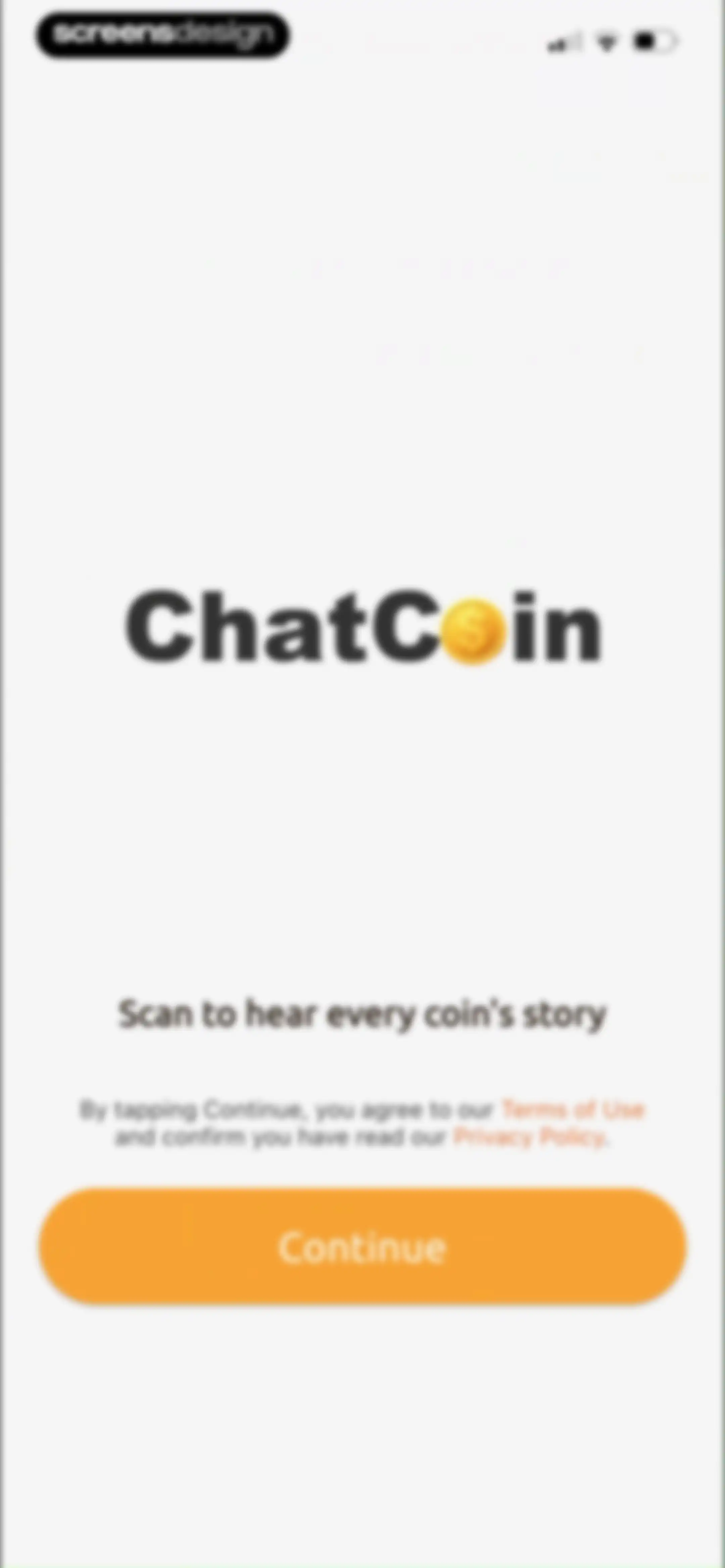 ChatCoin: Coin Identifier screen 2