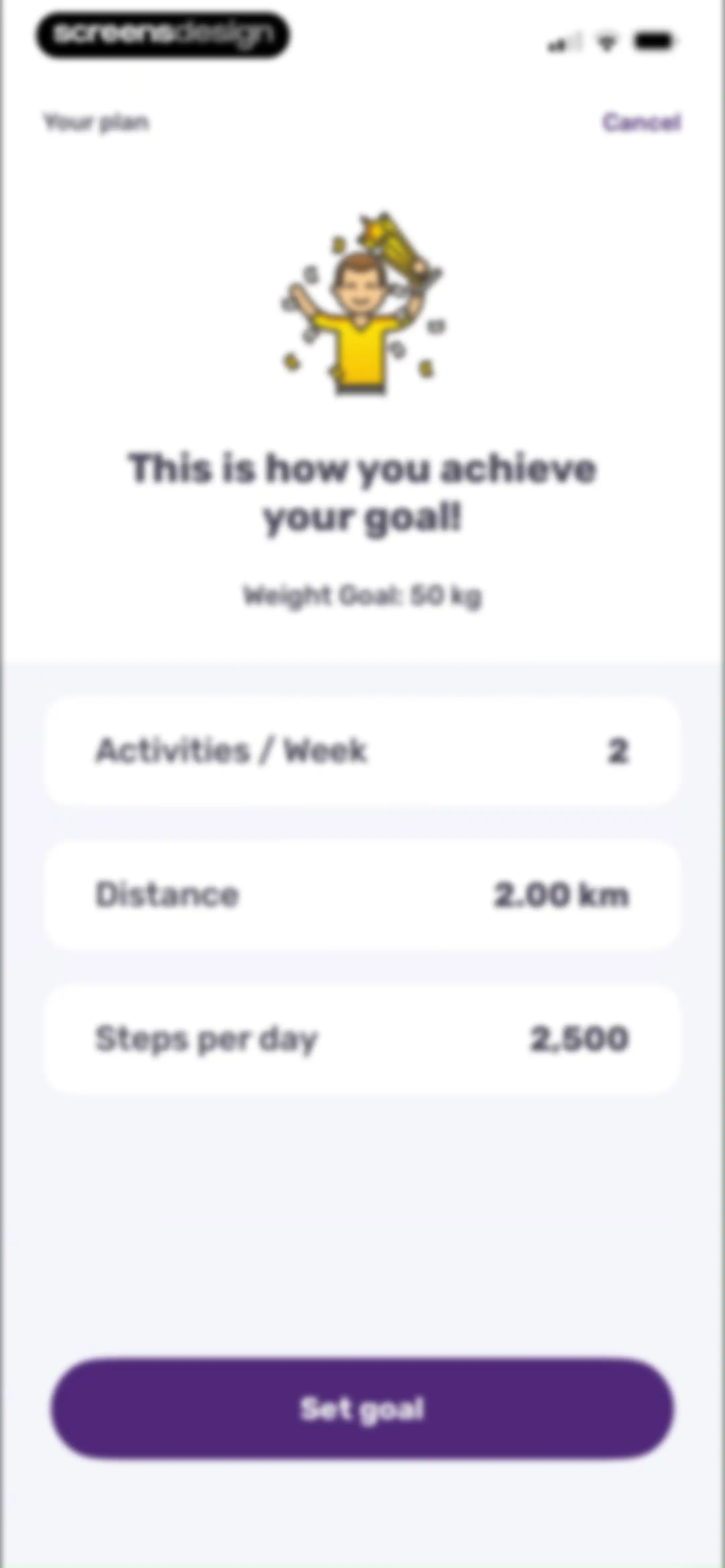 Running Tracker App – FITAPP screen 85