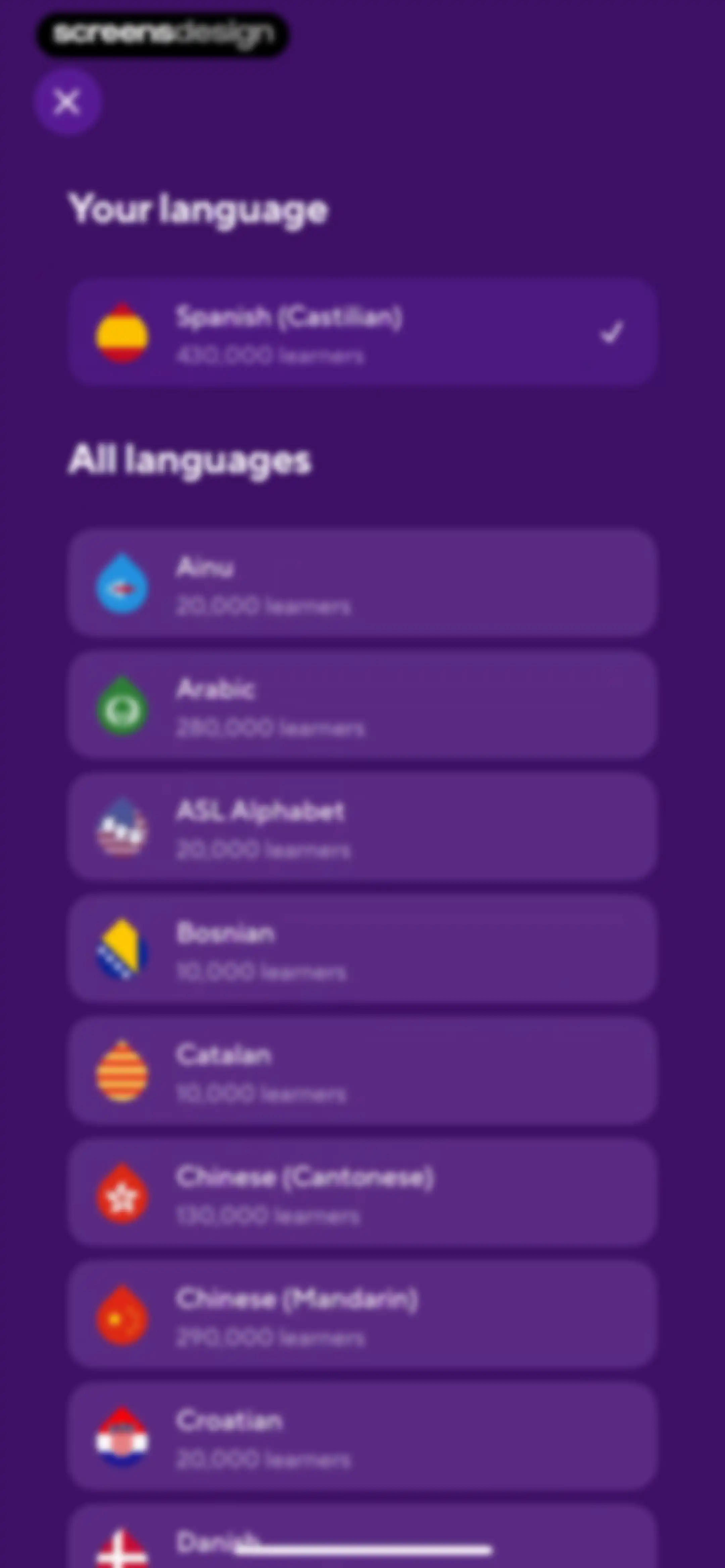 Drops: Language Learning Games screen 116