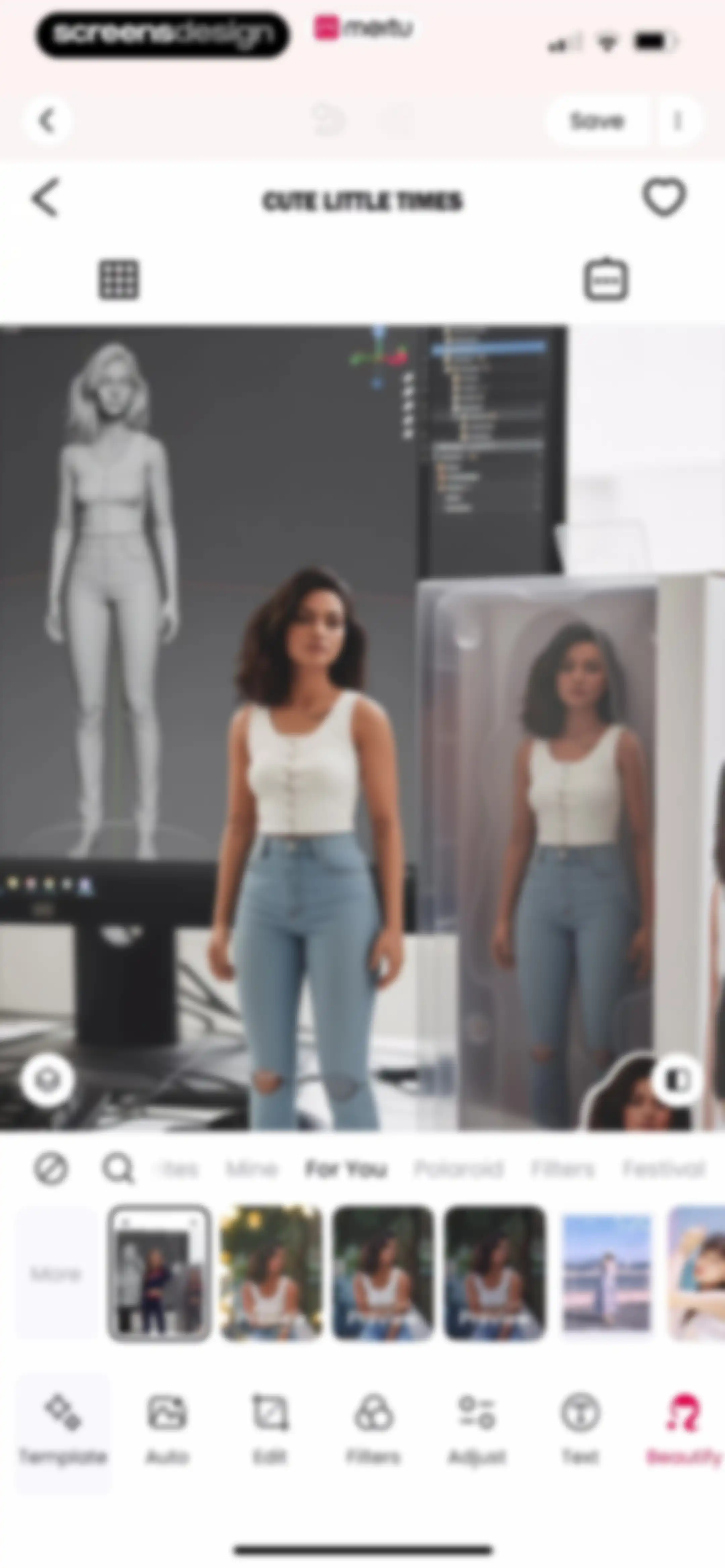 Meitu AI Photo & Video Editor screen 162