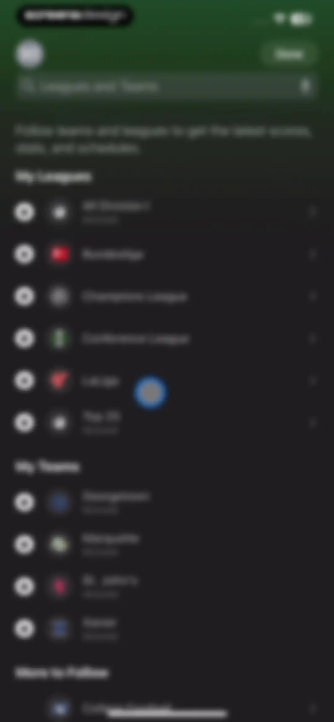 Apple Sports screen 10