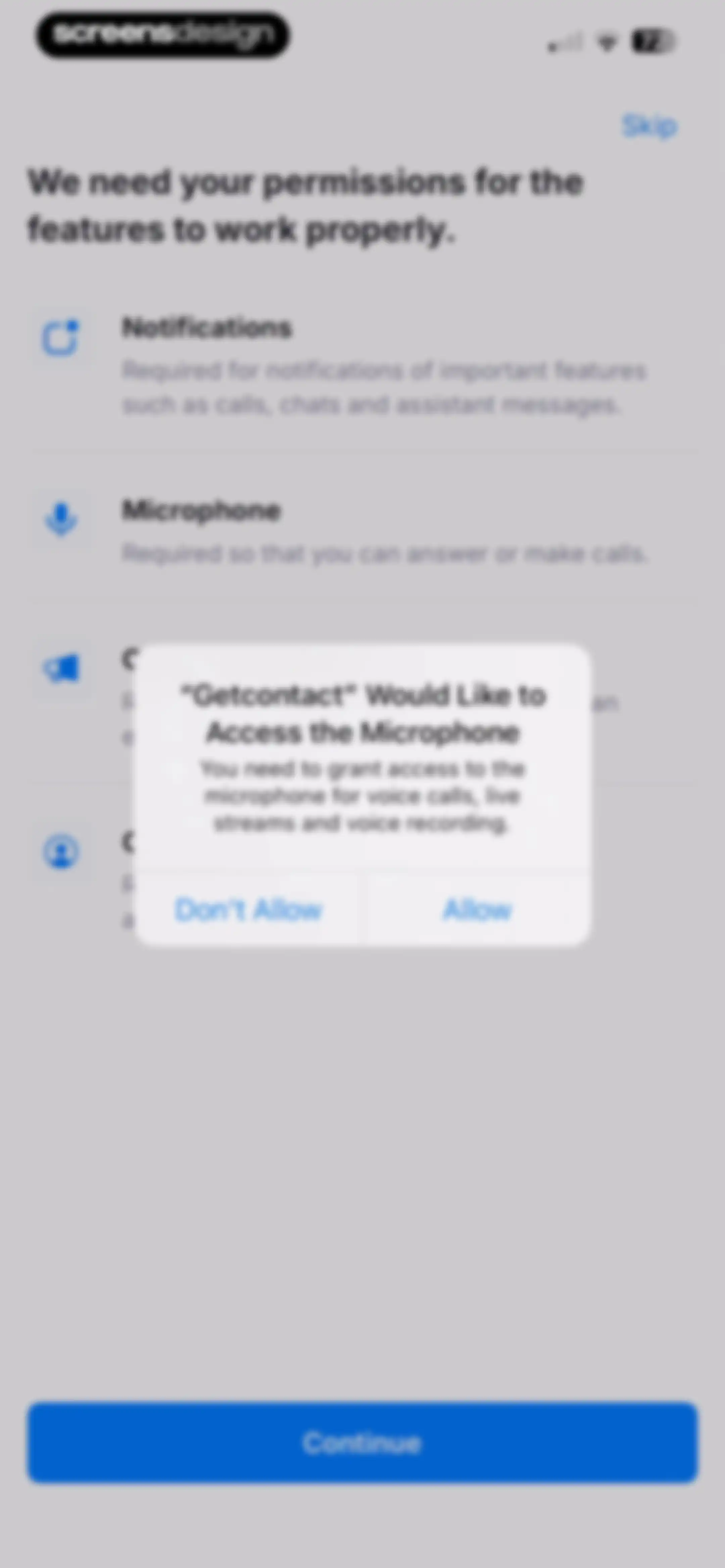 Getcontact screen 22