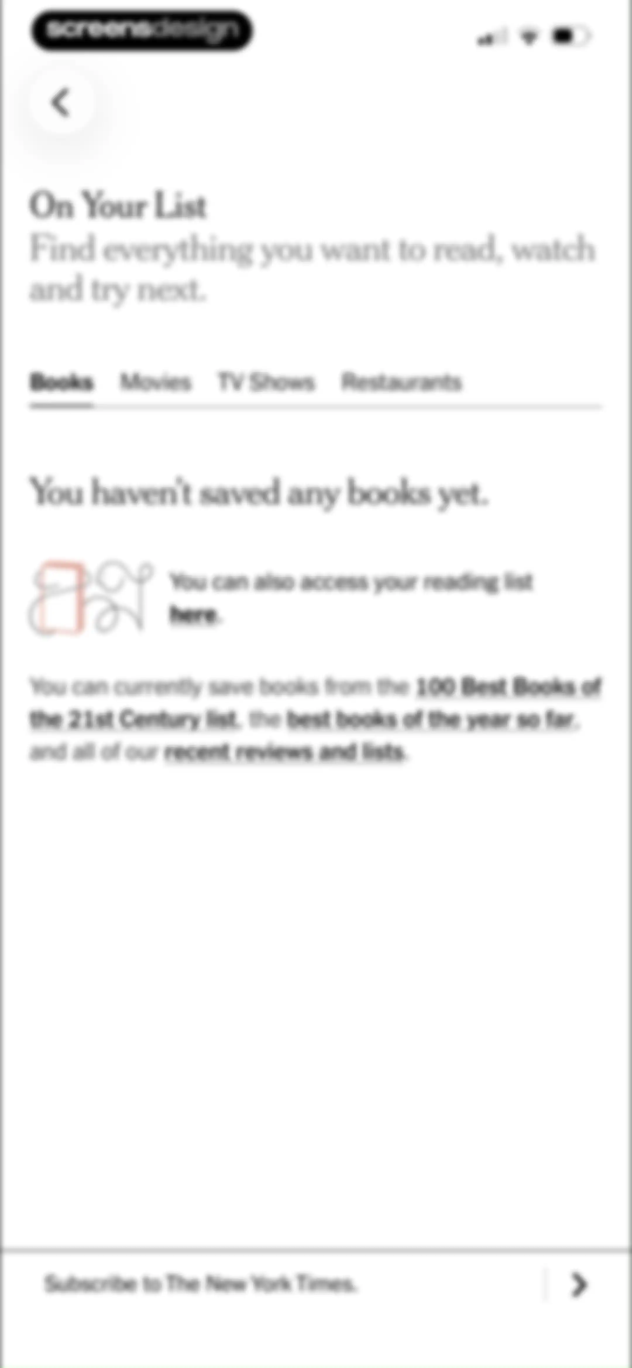 NYTimes: US and Global News screen 86