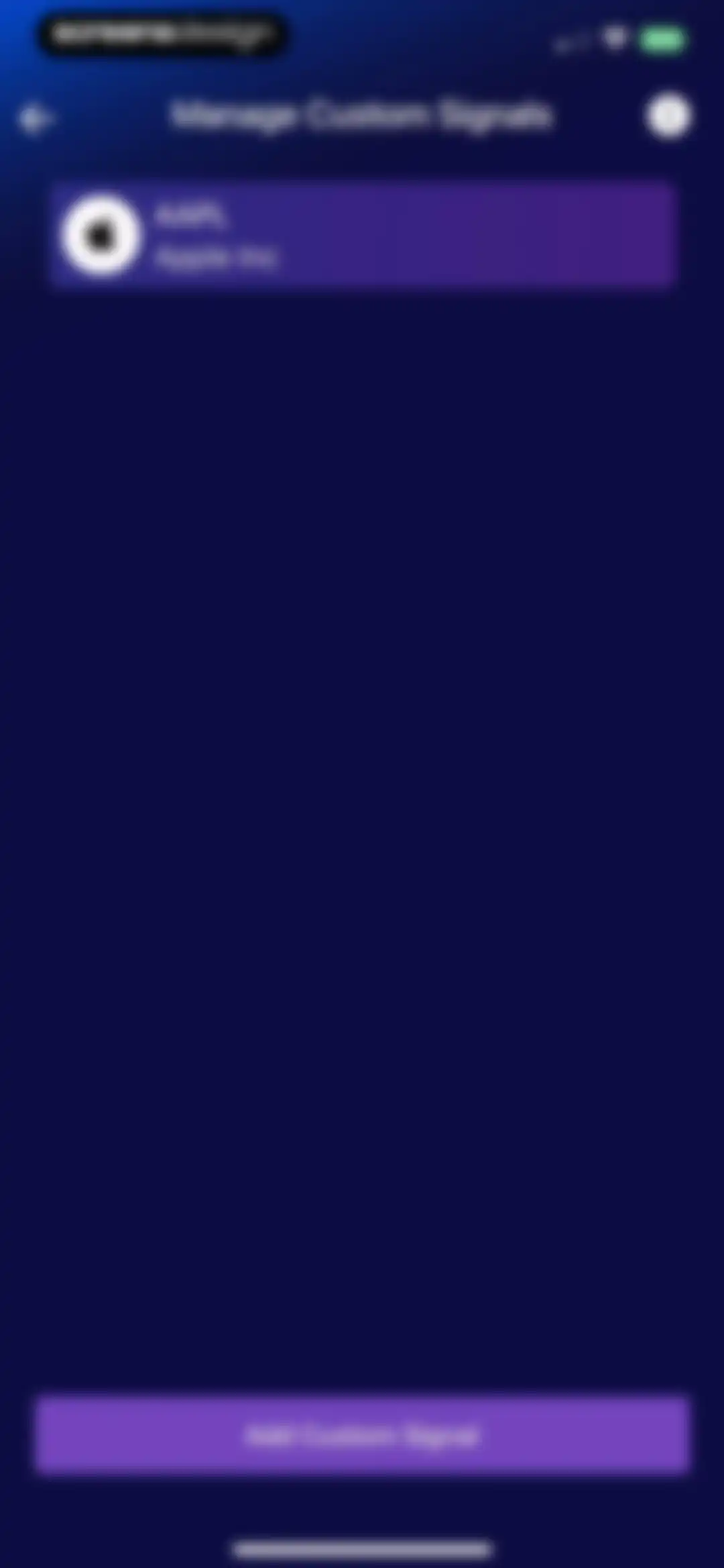 Stocks Alerter screen 58