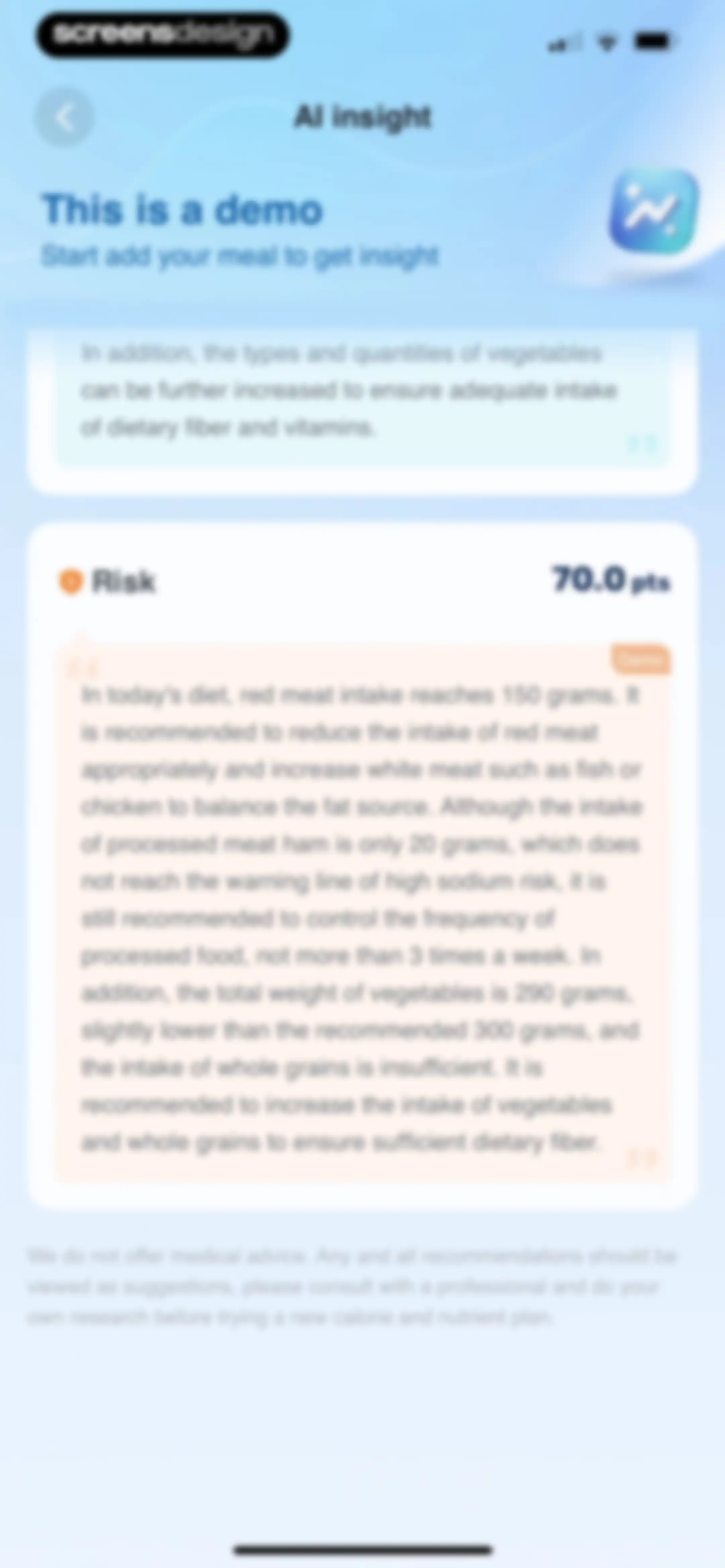 WiseMeal: Al Calorie Tracker screen 98