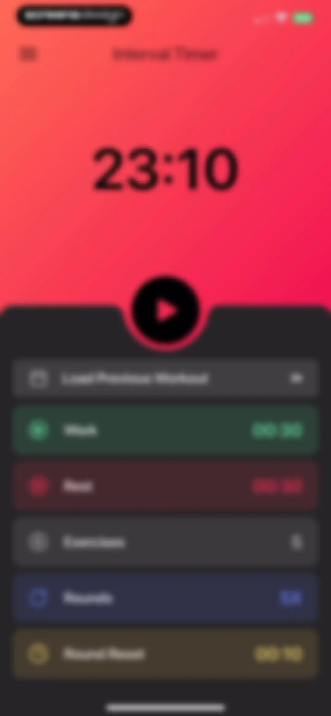 Interval Timer □ HIIT Timer screen 13