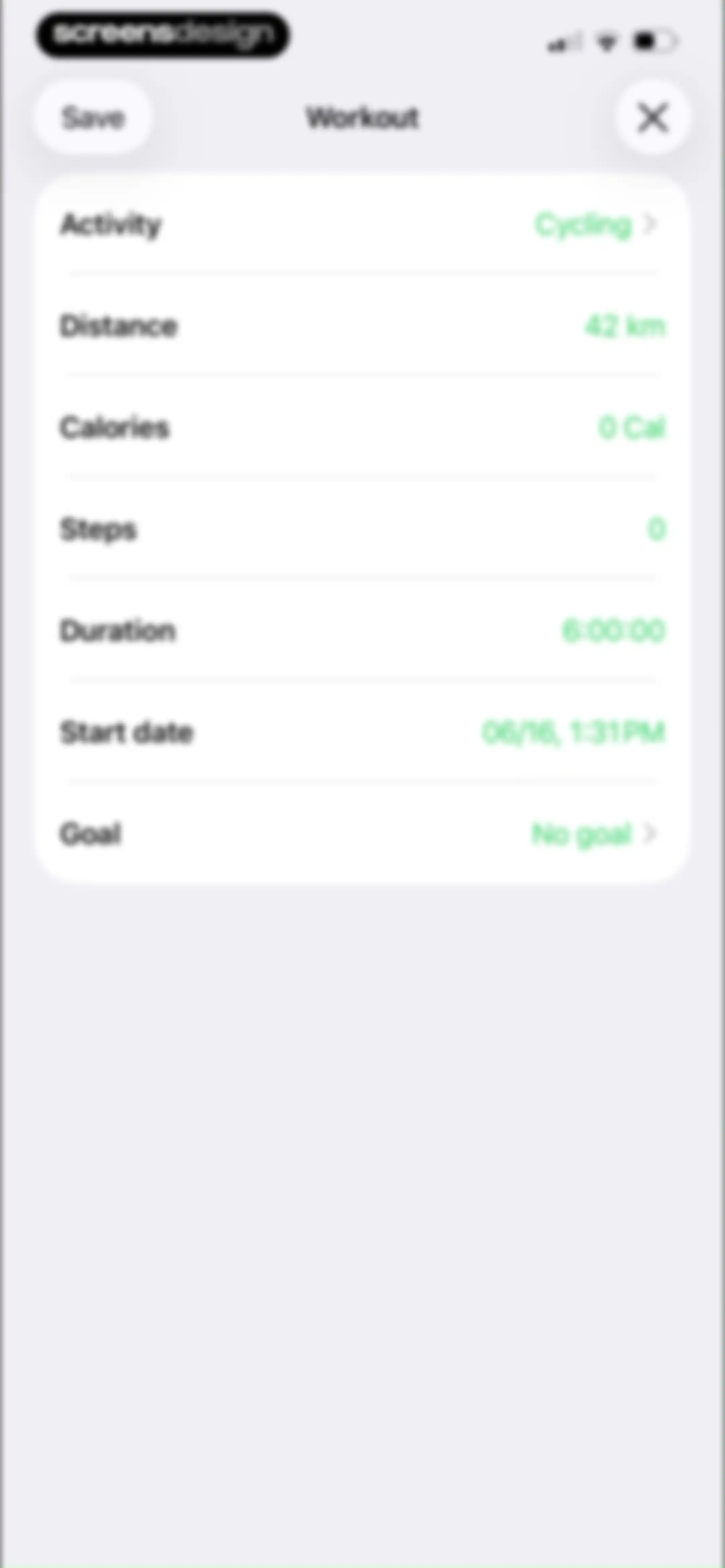 Running Walking Tracker Goals screen 49