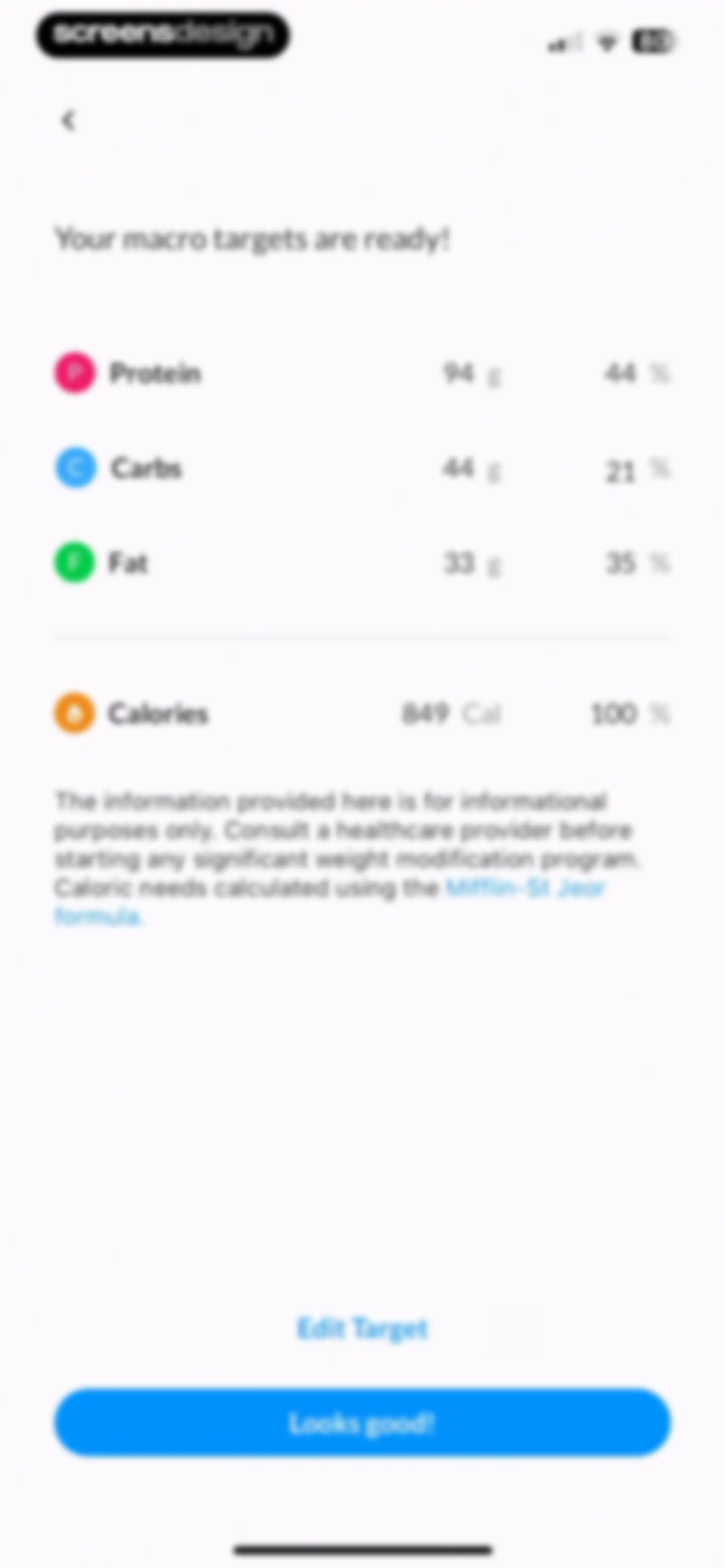 MacrosFirst - Macro Tracker screen 20