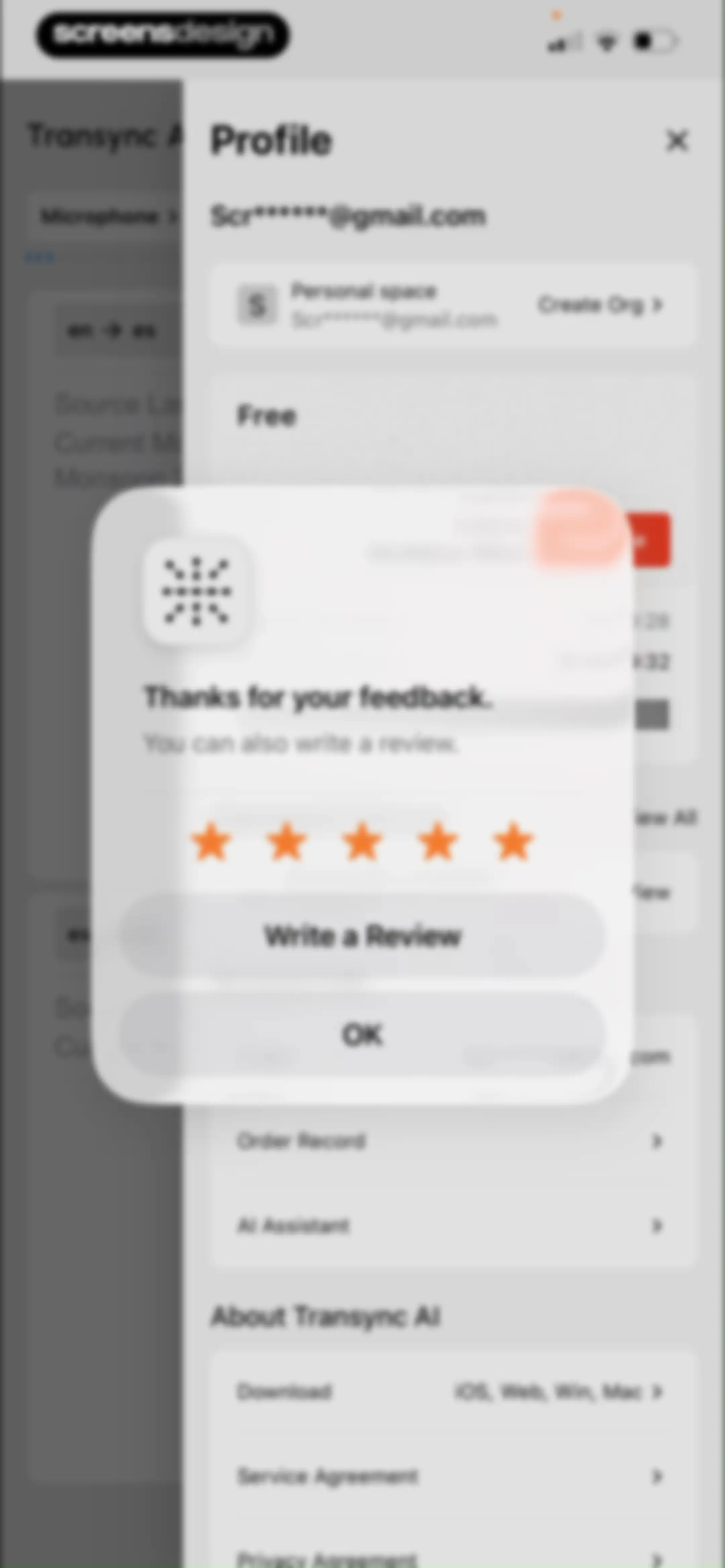 Transync AI - Translator screen 48