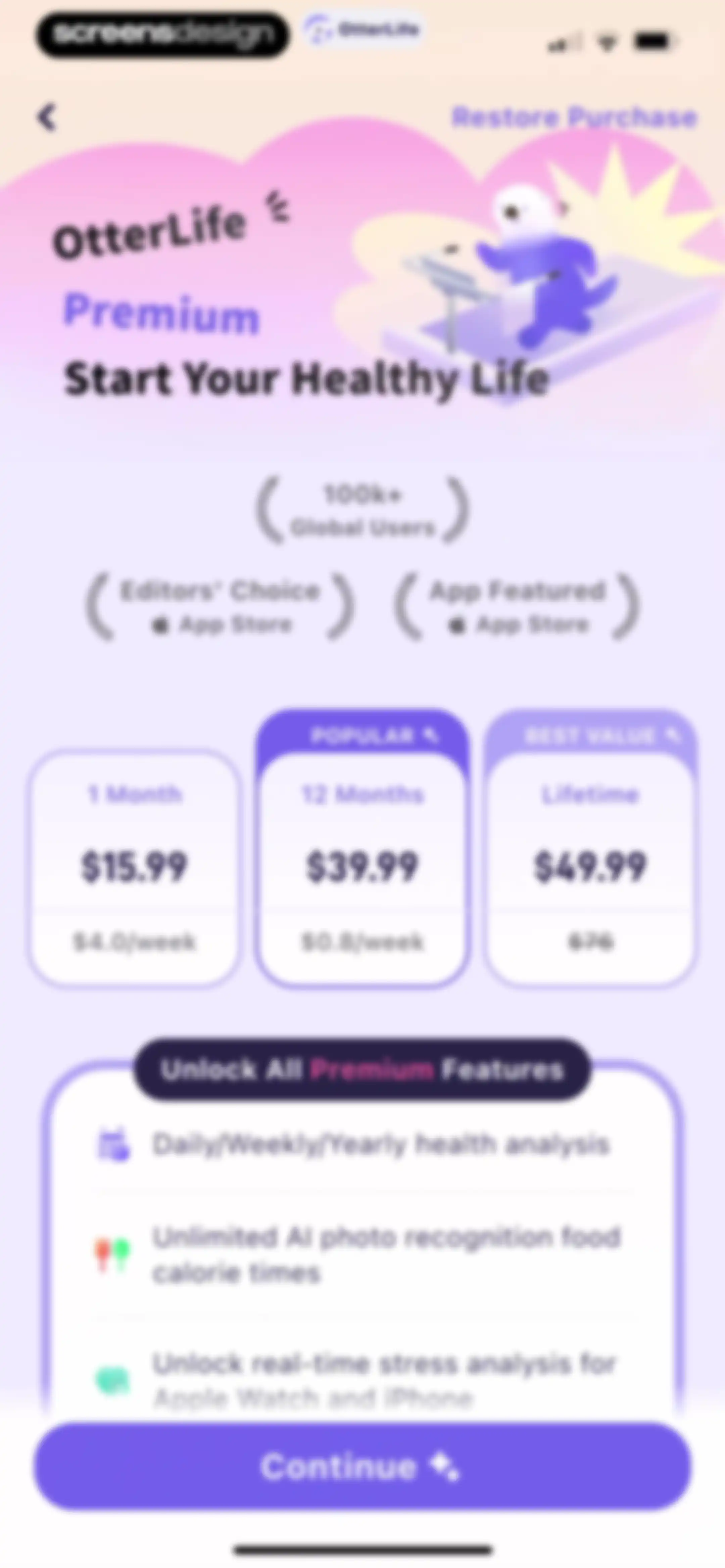 OtterLife: AI Health Tracker screen 39