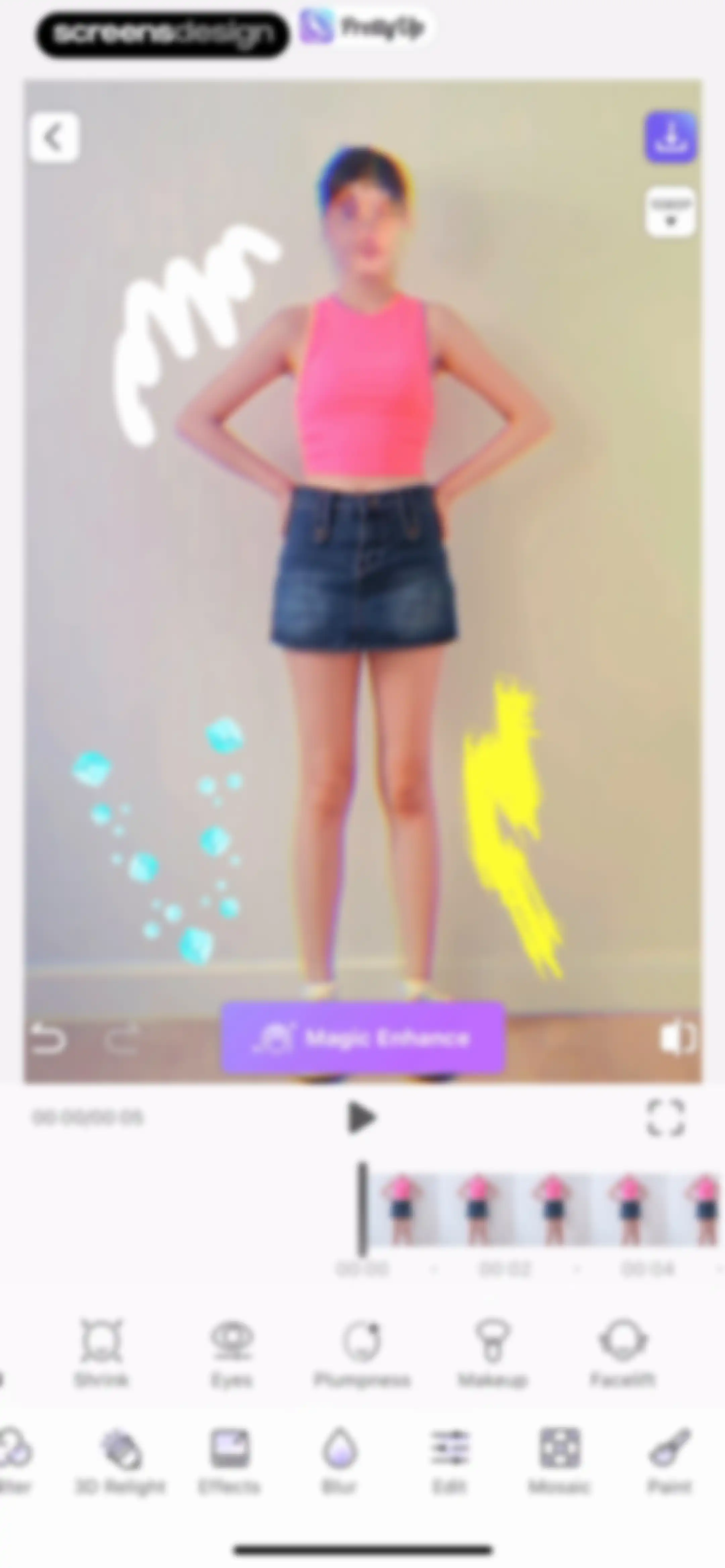 PrettyUp - Body Editor Video screen 71