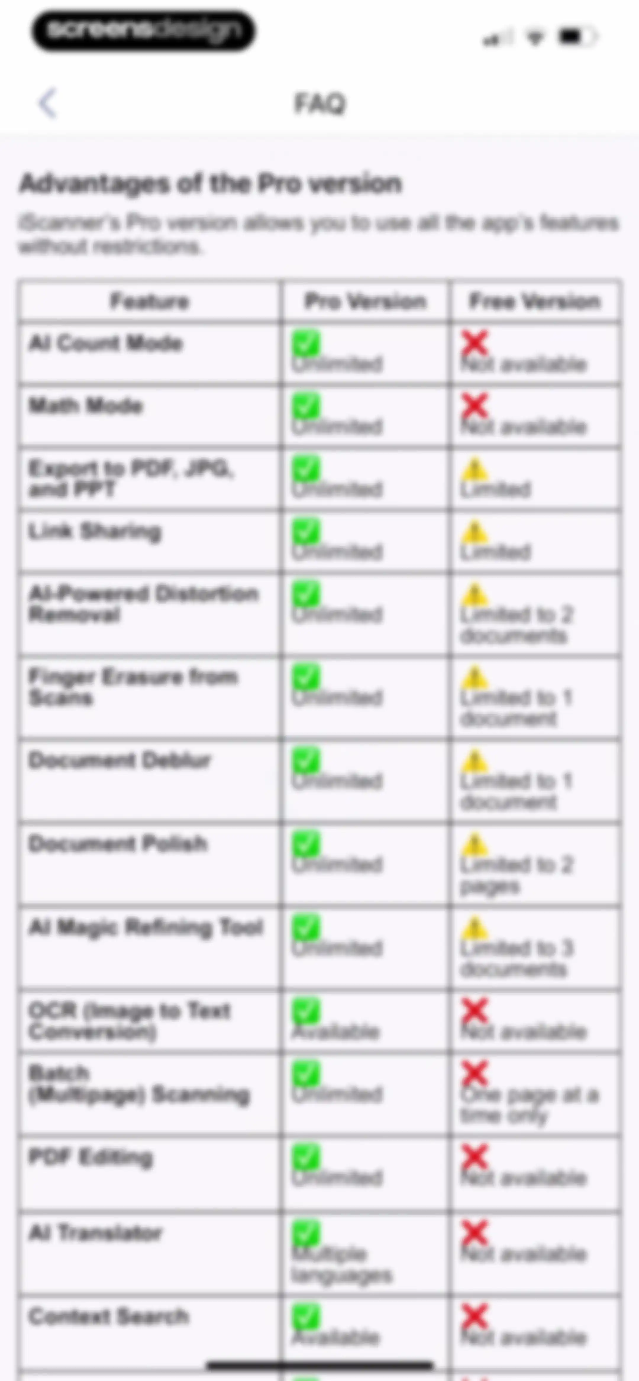 iScanner: PDF Document Scanner screen 205