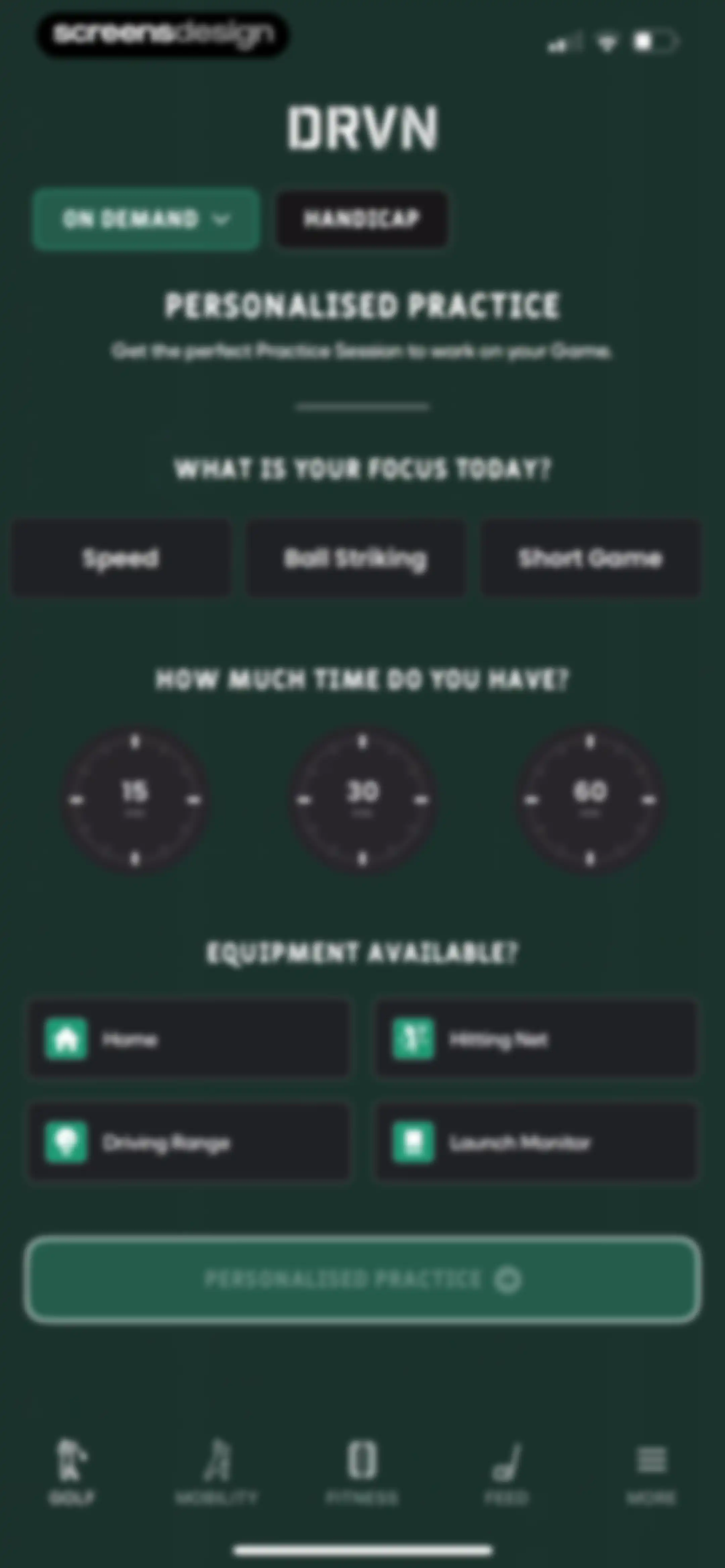 DRVN - Golf & Gym Workouts screen 91