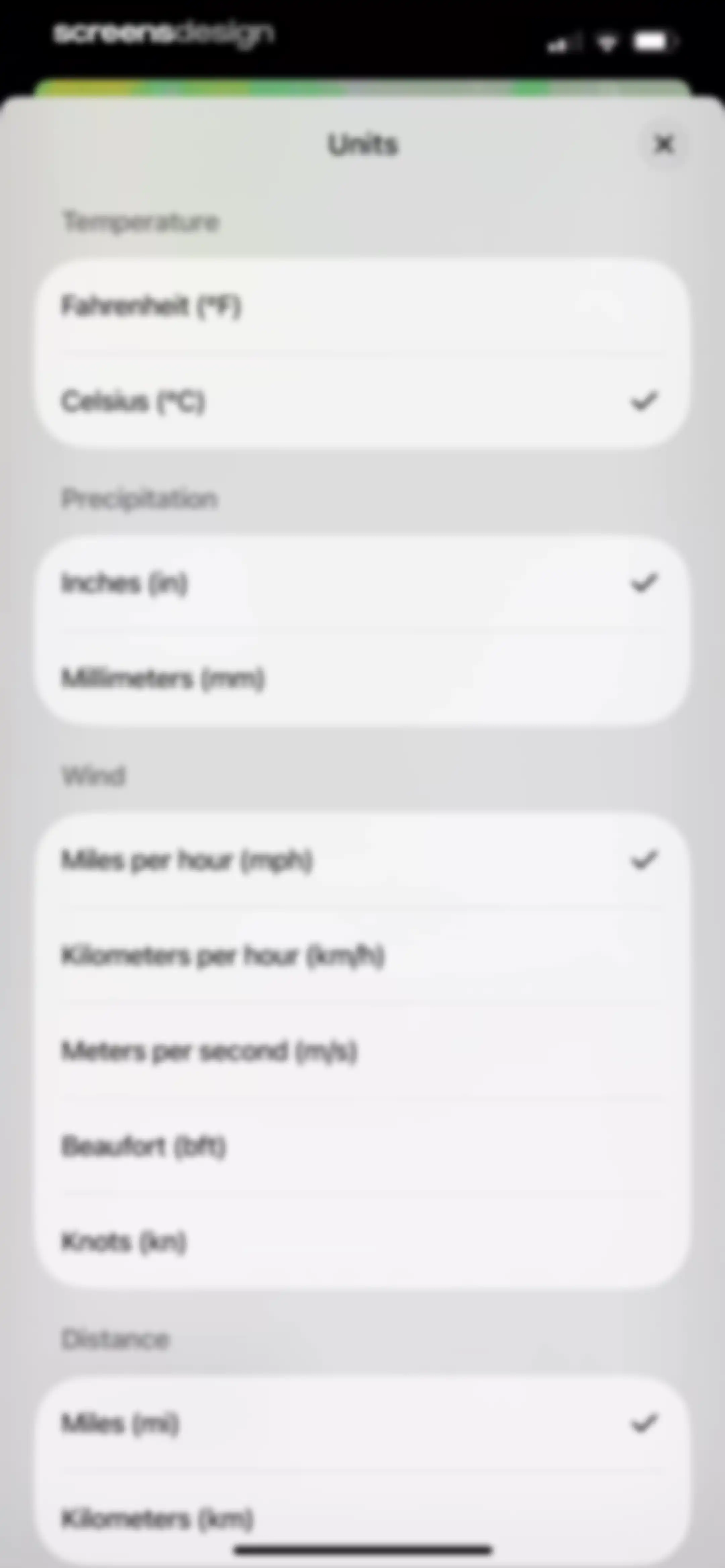 Element: Weather Radar screen 87
