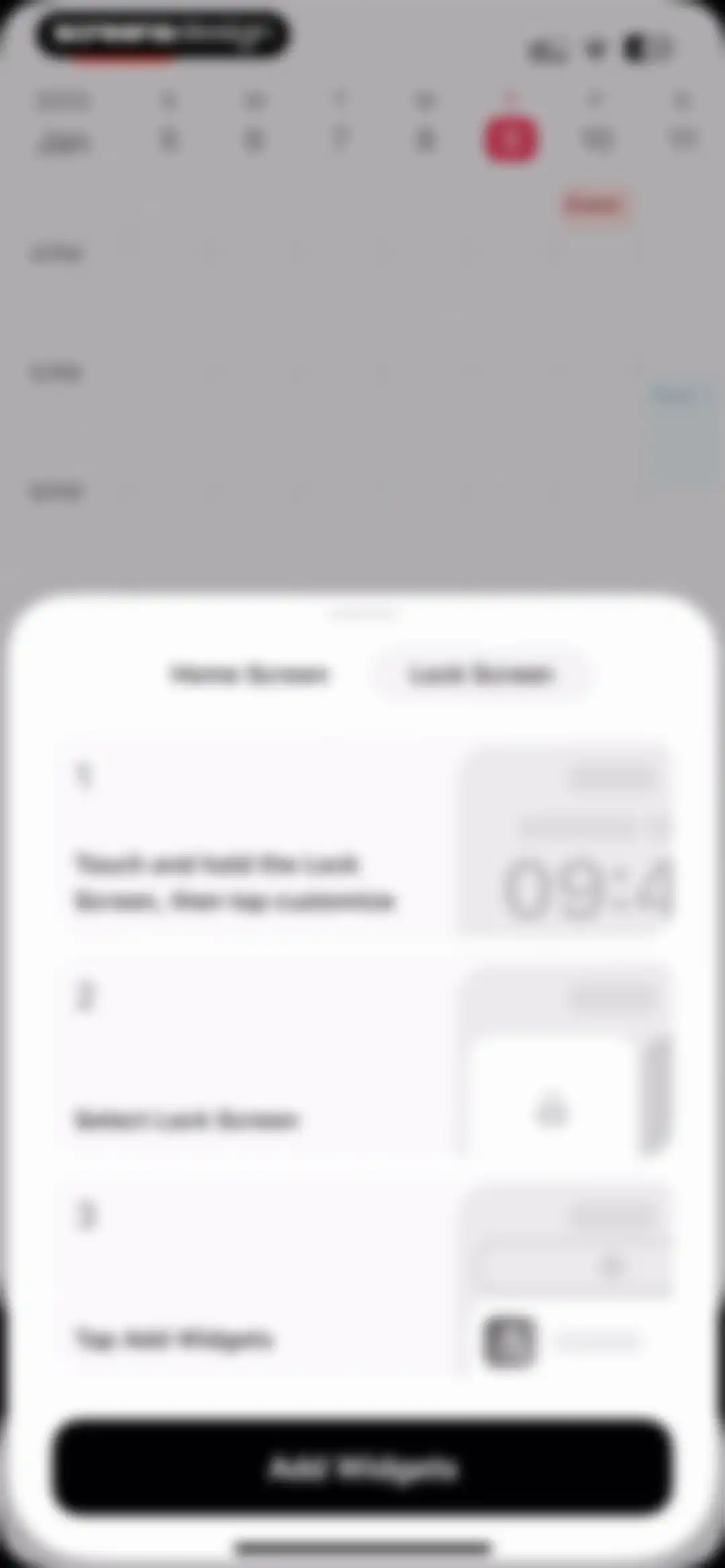 Amie - Todos, calendar screen 53