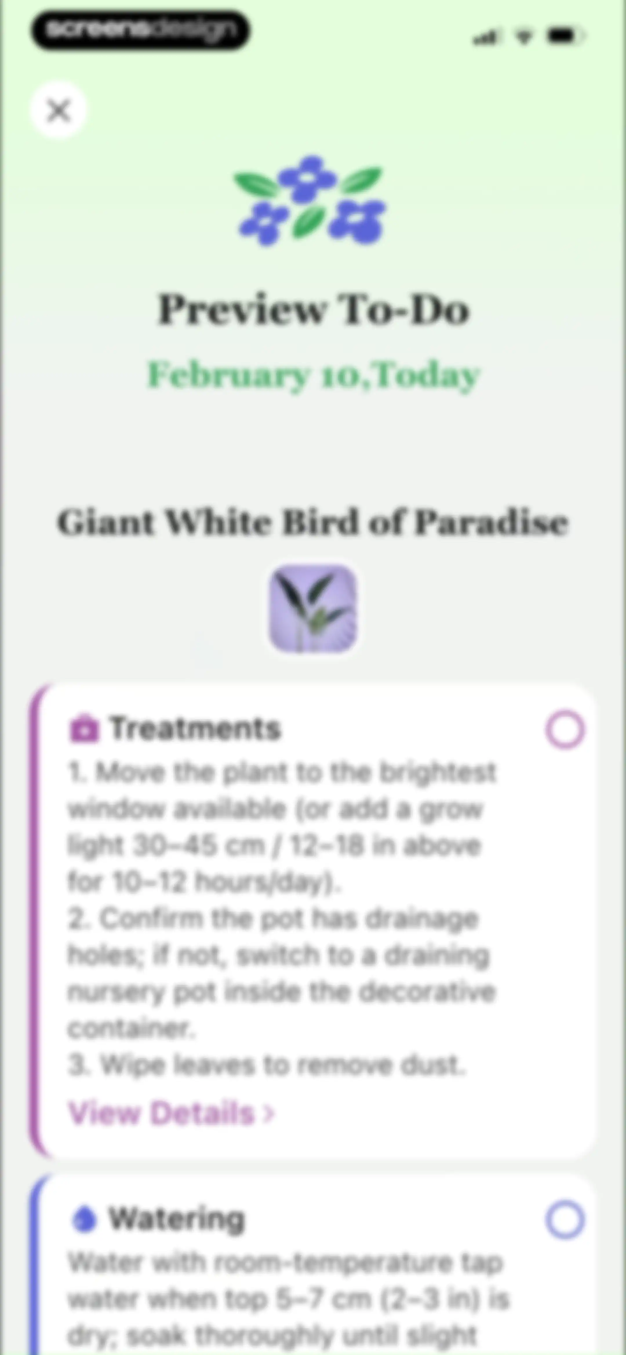 PlantAID:identifier&care guide screen 42