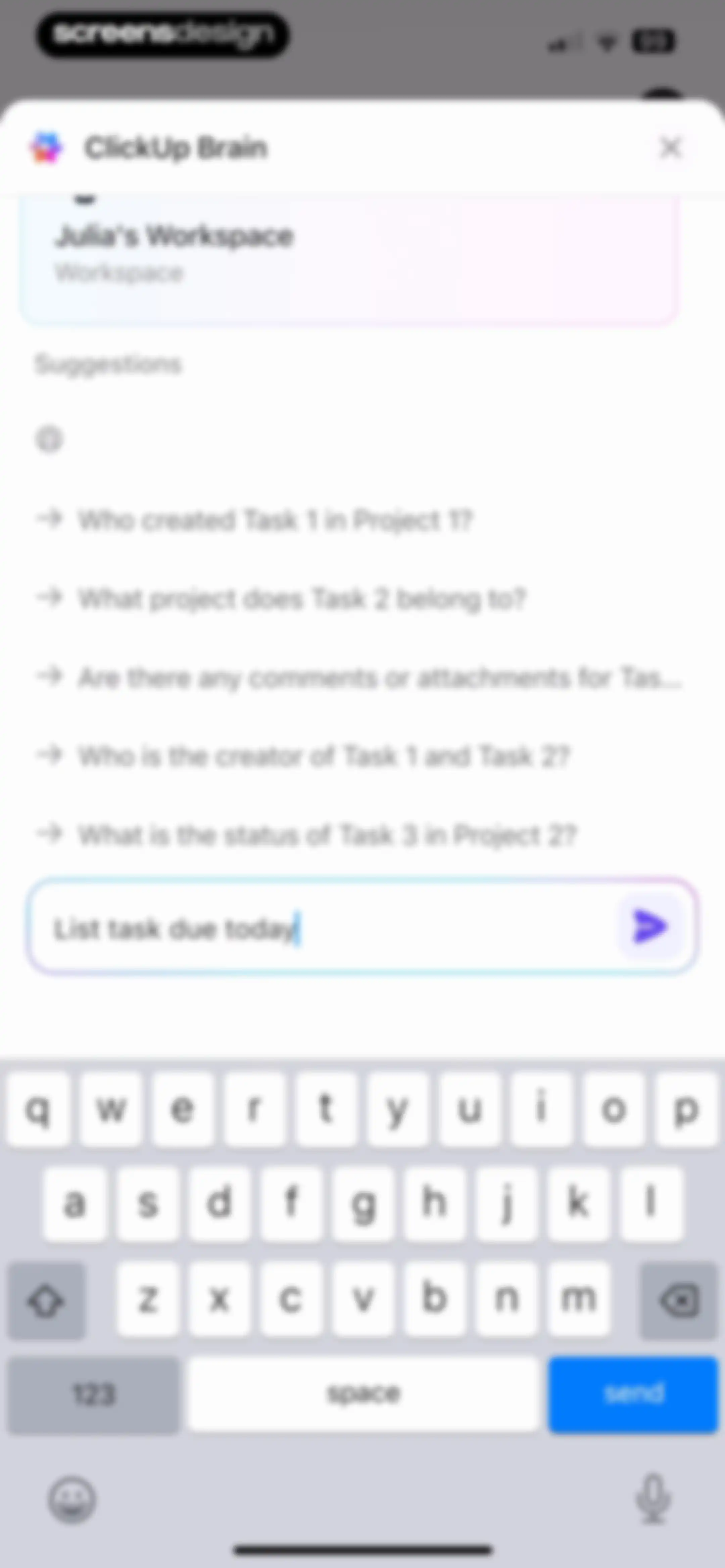 ClickUp: Tasks, Chat, Docs, AI screen 133