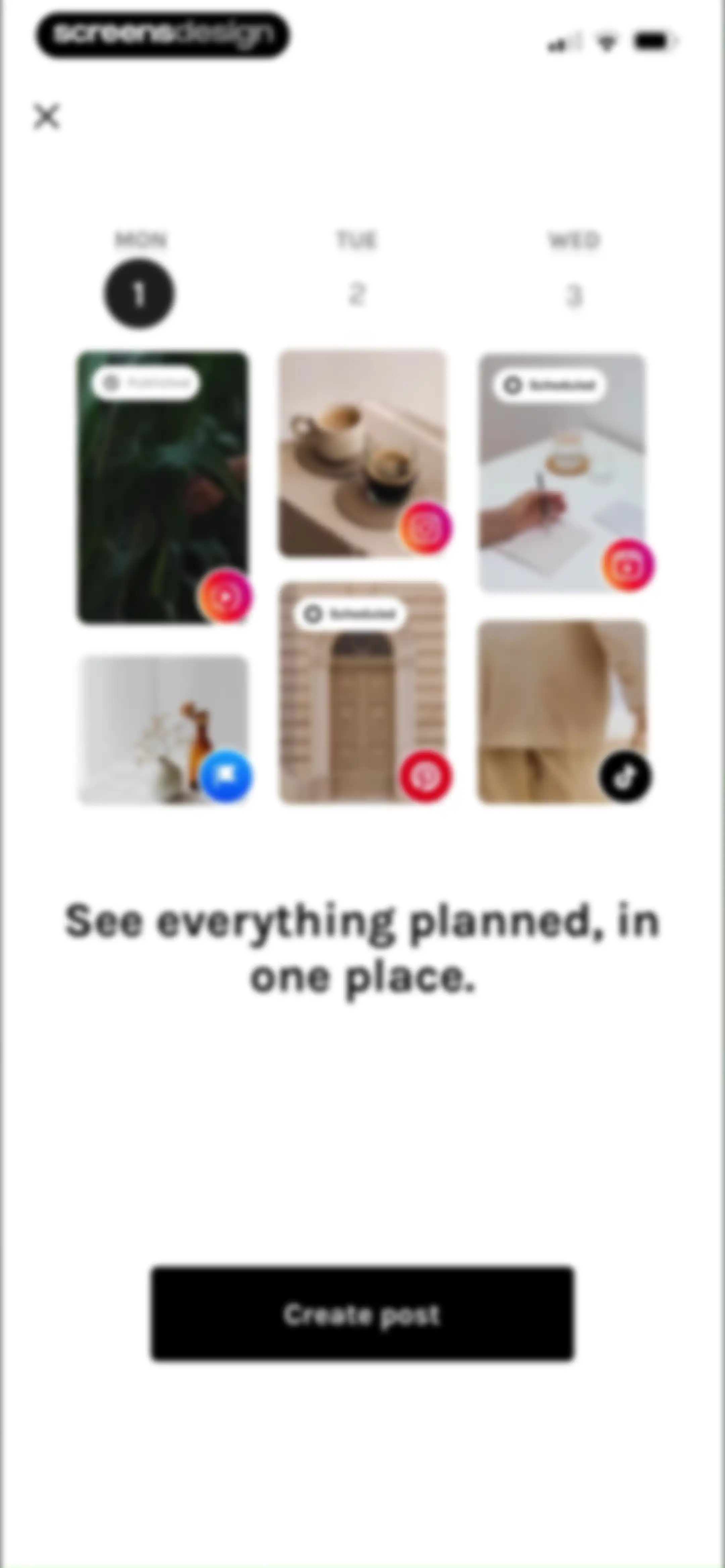UNUM — Layout & Feed Preview screen 91