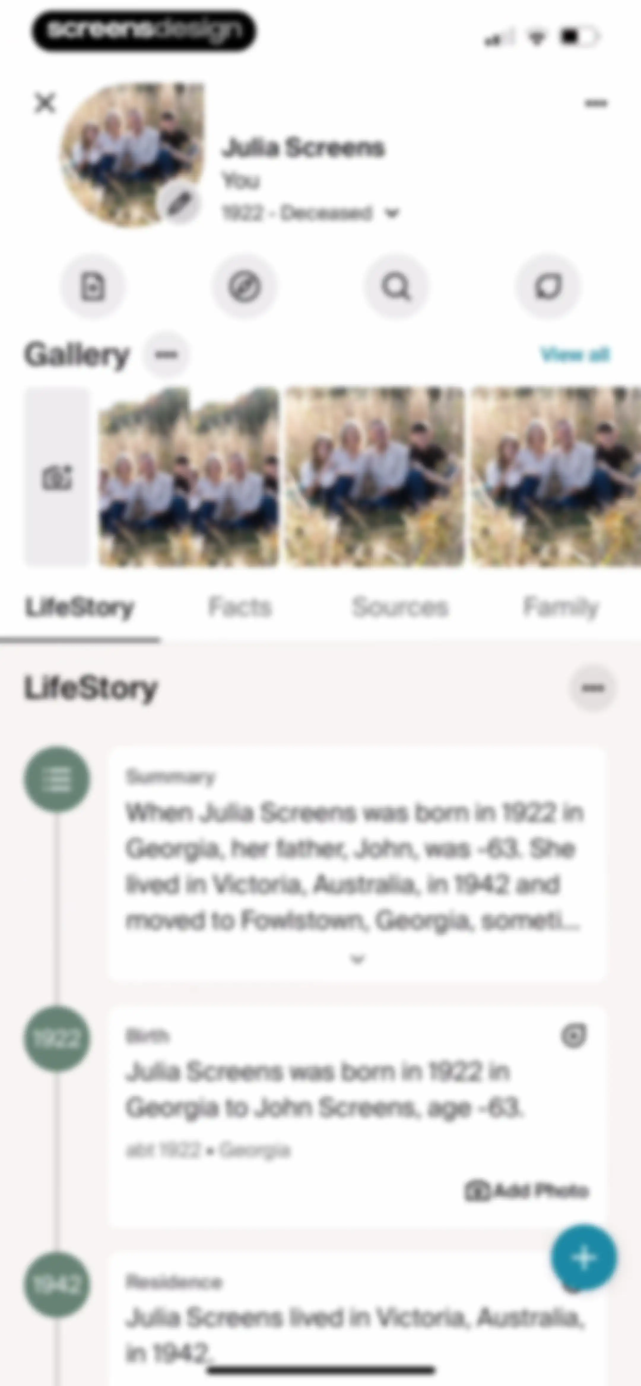 Ancestry: Family History & DNA screen 148
