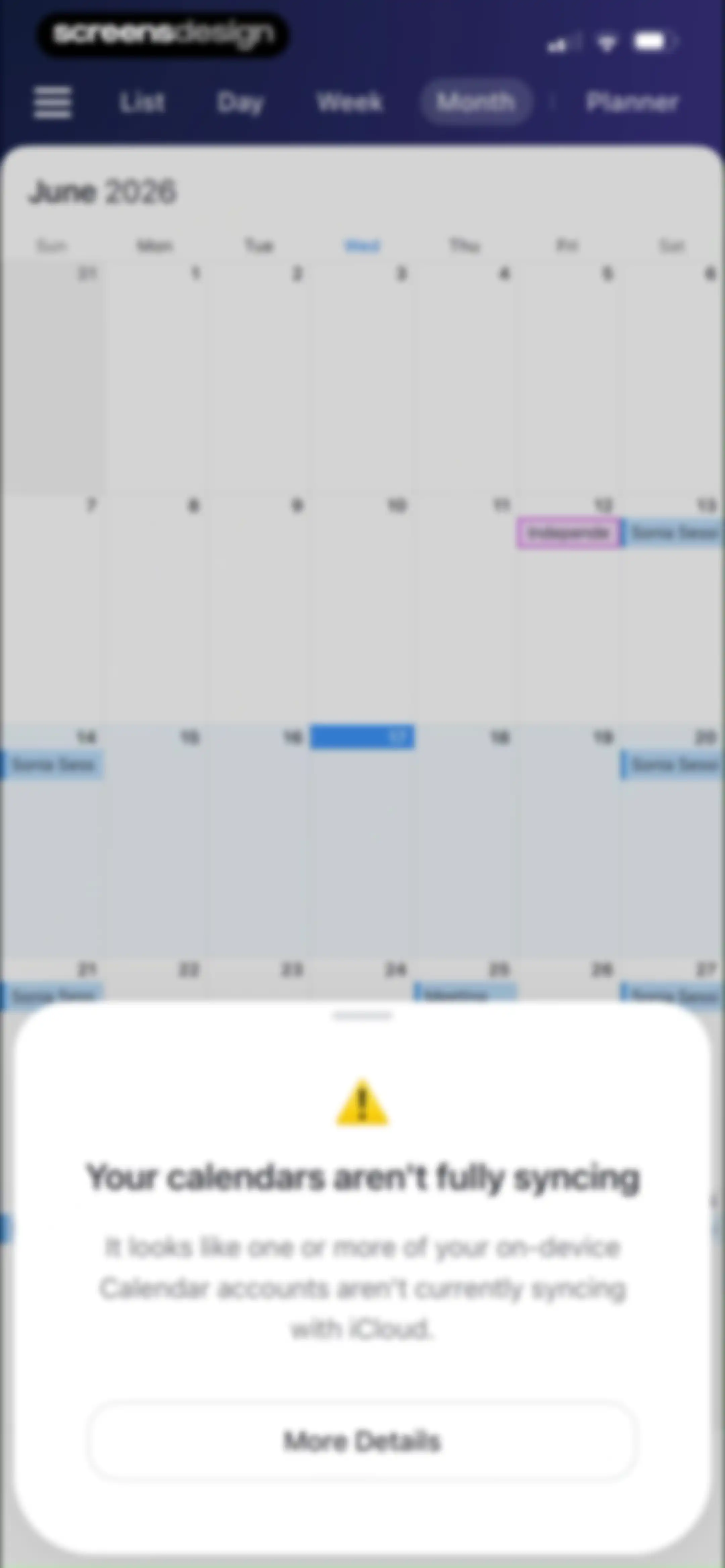 Calendars: Schedule Planner screen 15