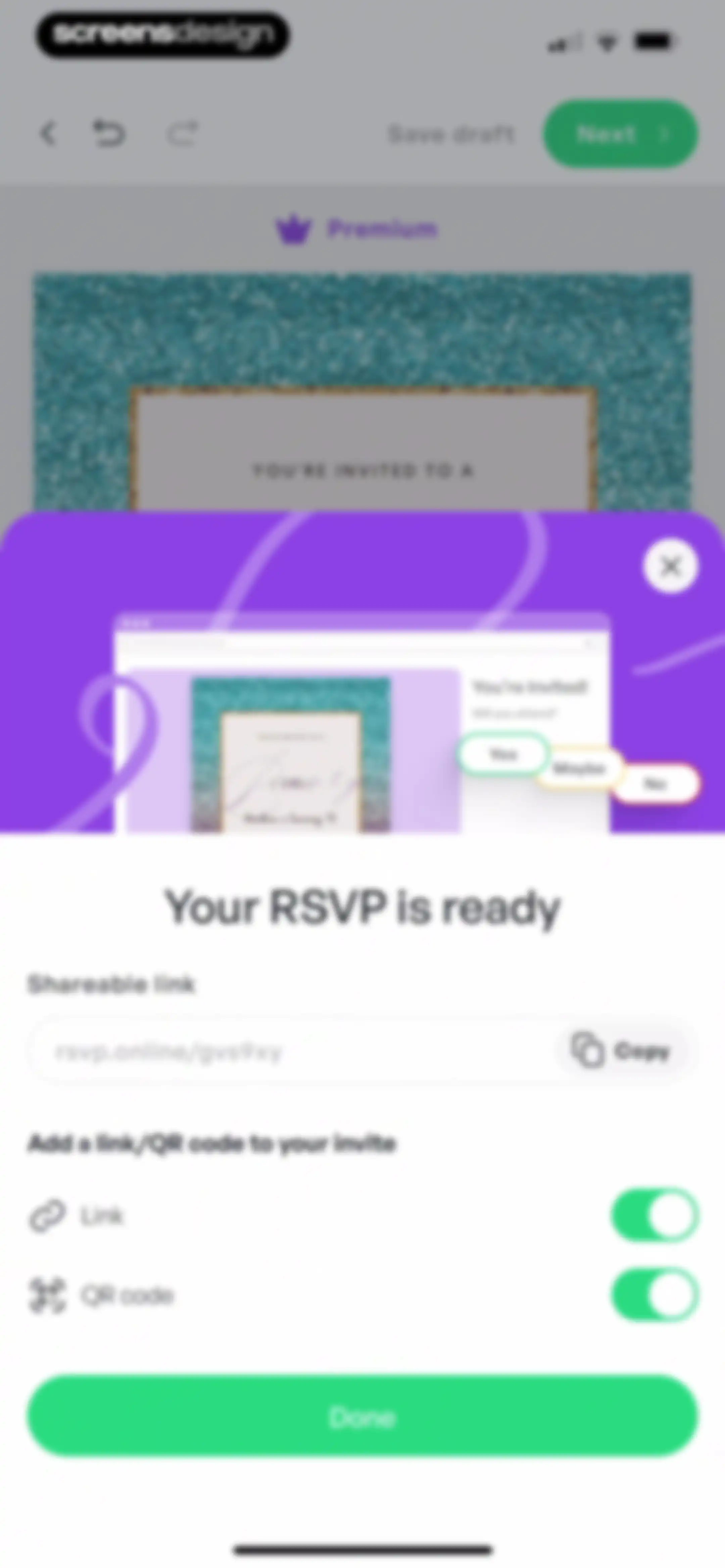 Invitation Maker: Cards & RSVP screen 26