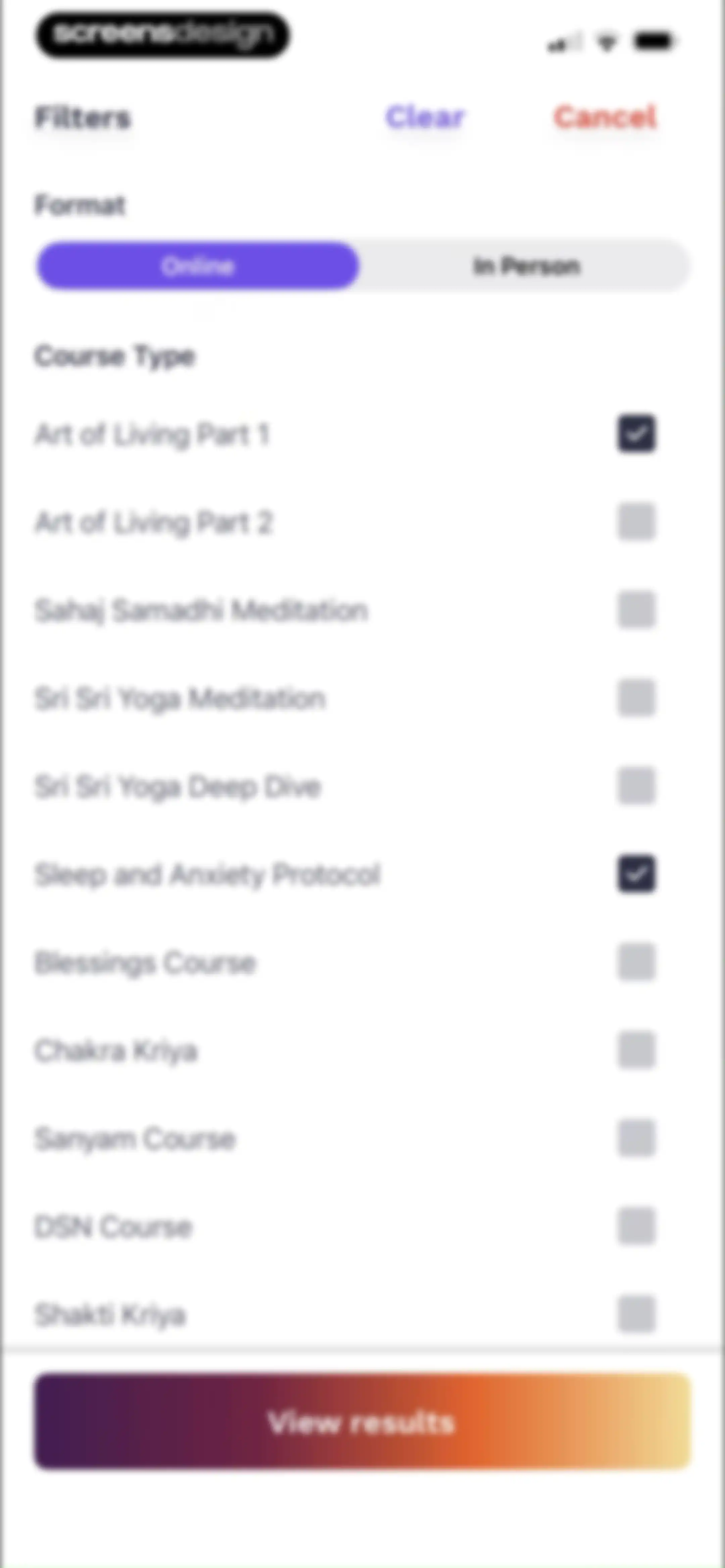 Art of Living Official App screen 5