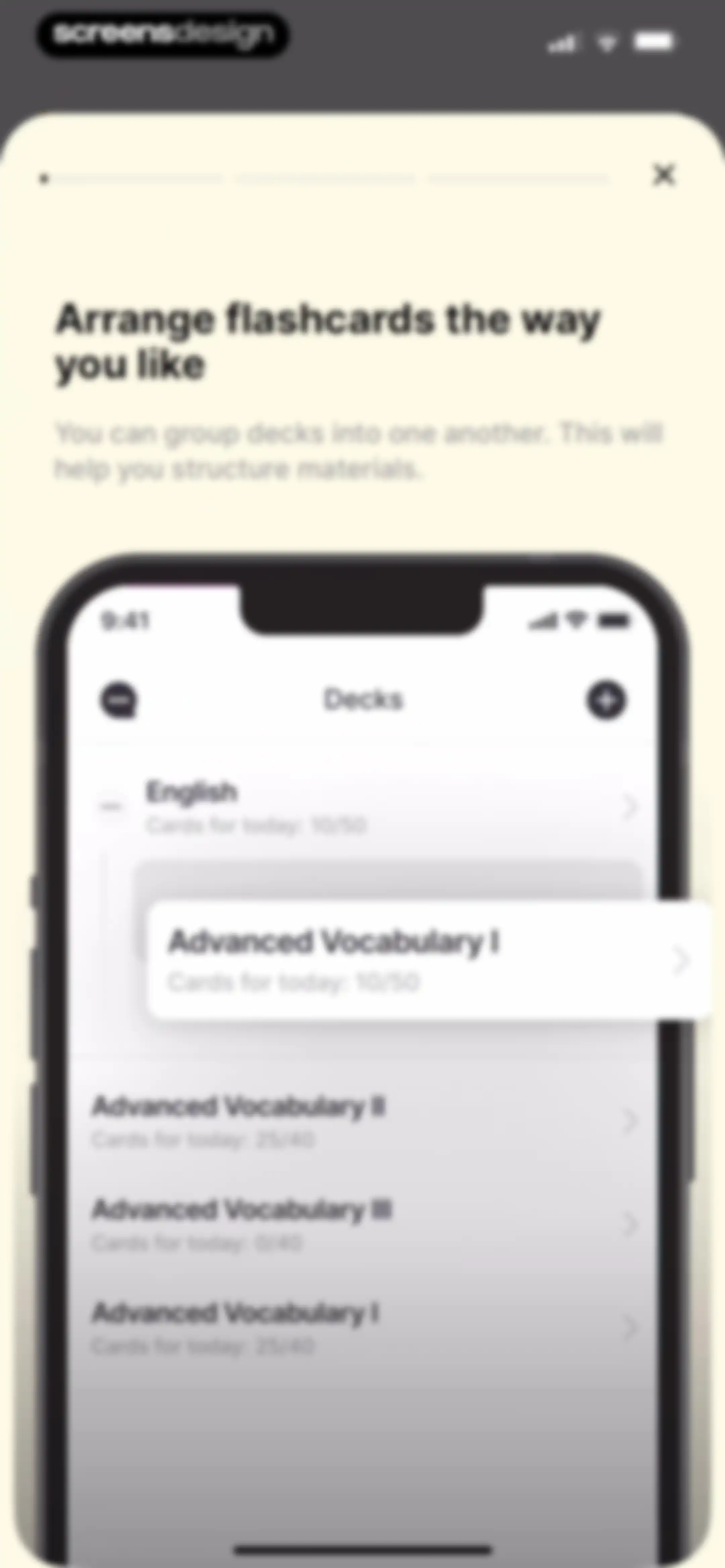 Noji - Flashcards study app screen 111