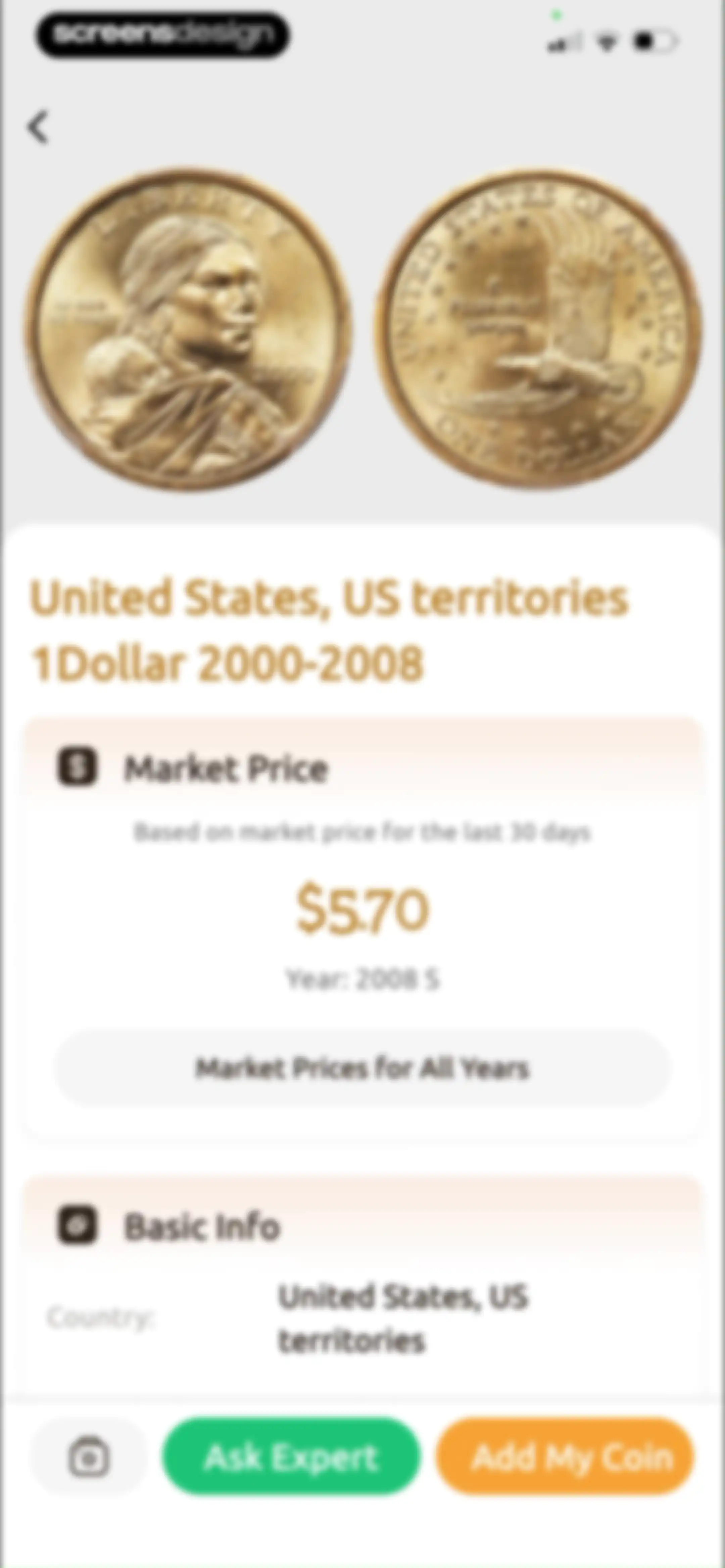 ChatCoin: Coin Identifier screen 44