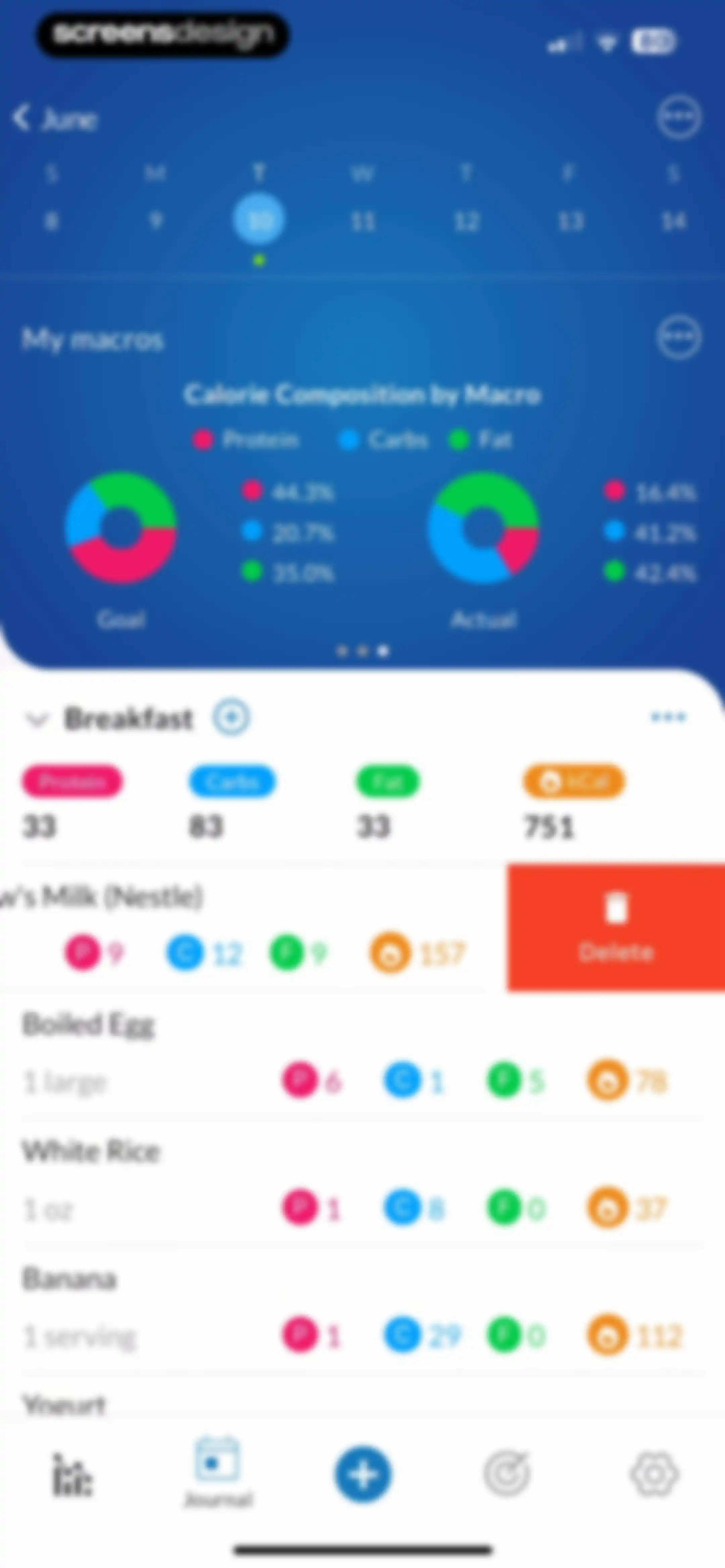 MacrosFirst - Macro Tracker screen 88