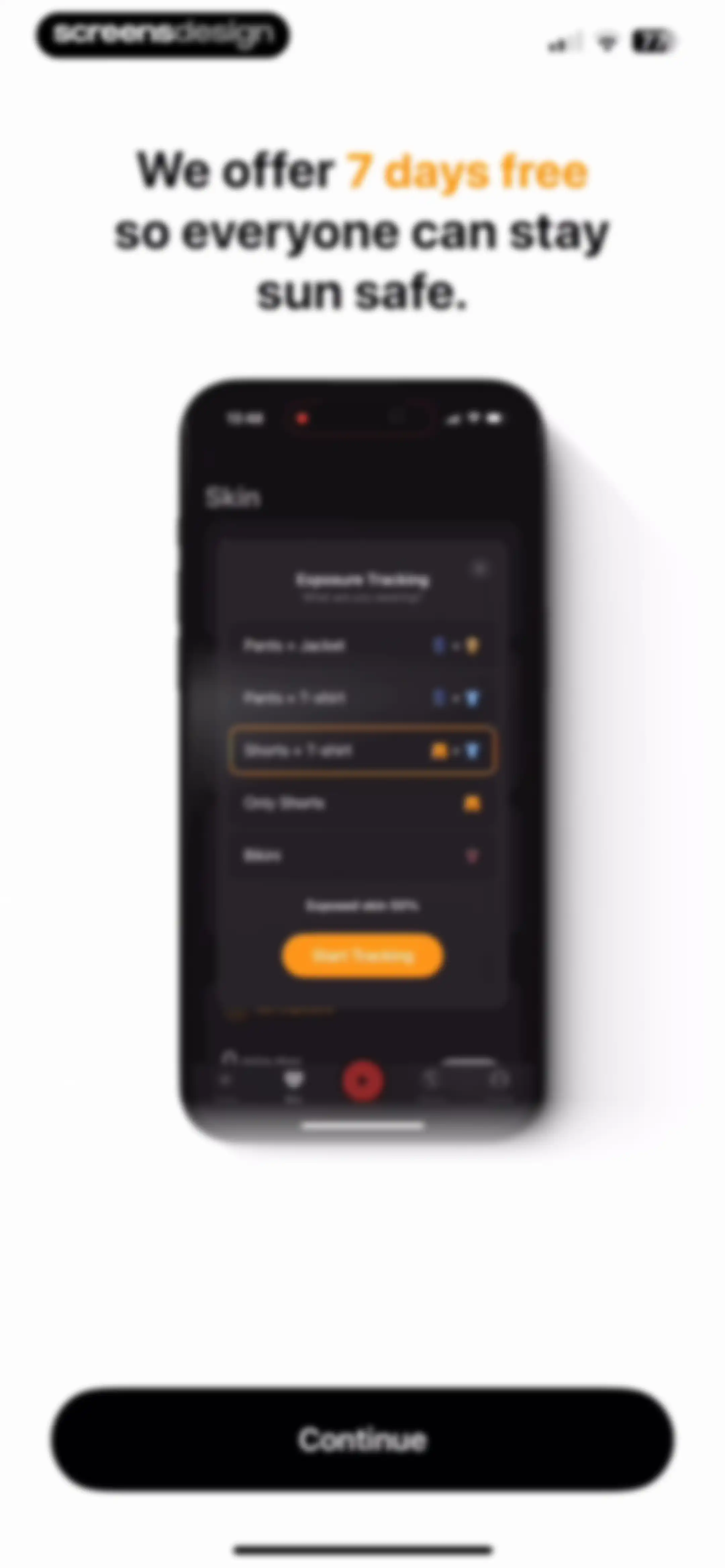 SunSafe: UV Index & Tanning screen 25
