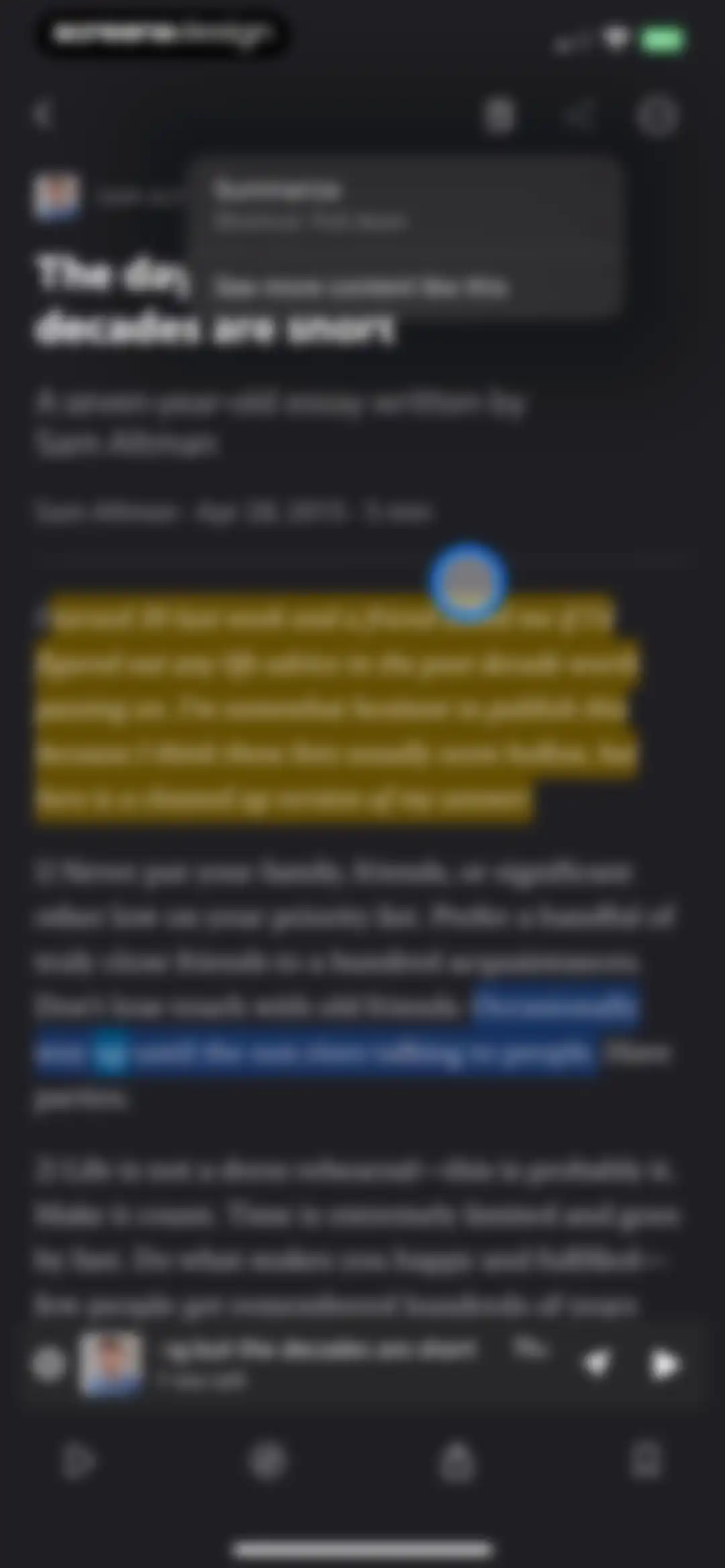 Matter: Reading App screen 35