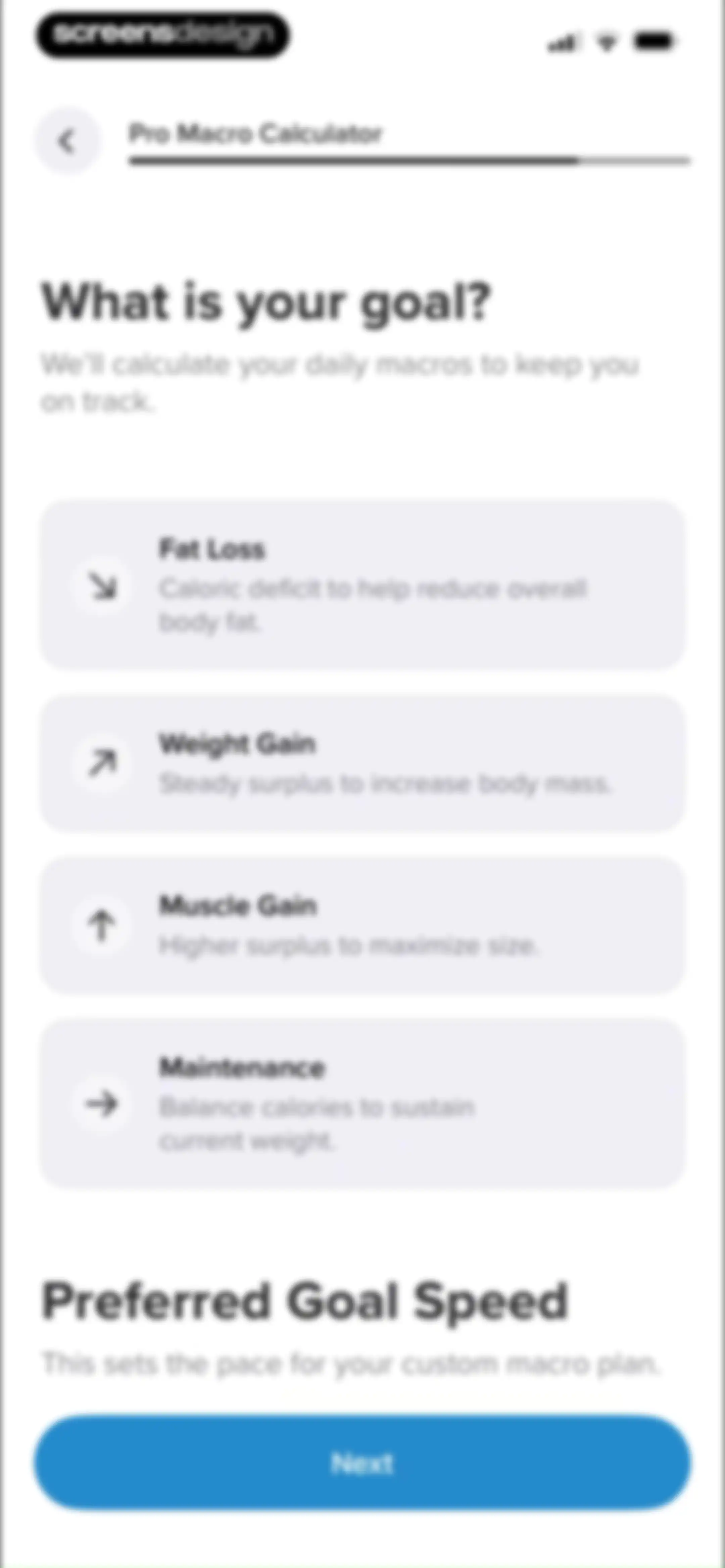 My Macros+ | Macro Tracker screen 22