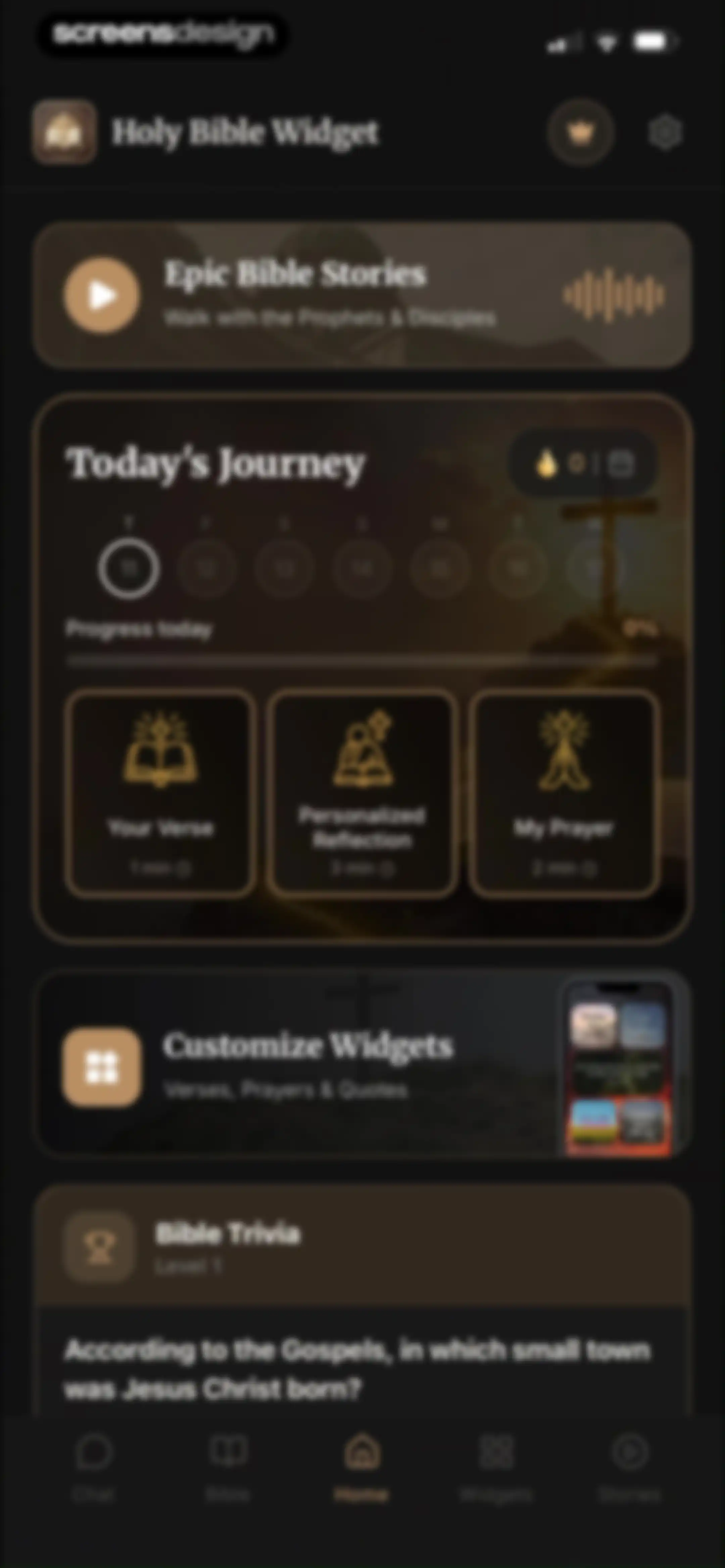 Holy Bible Widget: Daily Verse screen 24