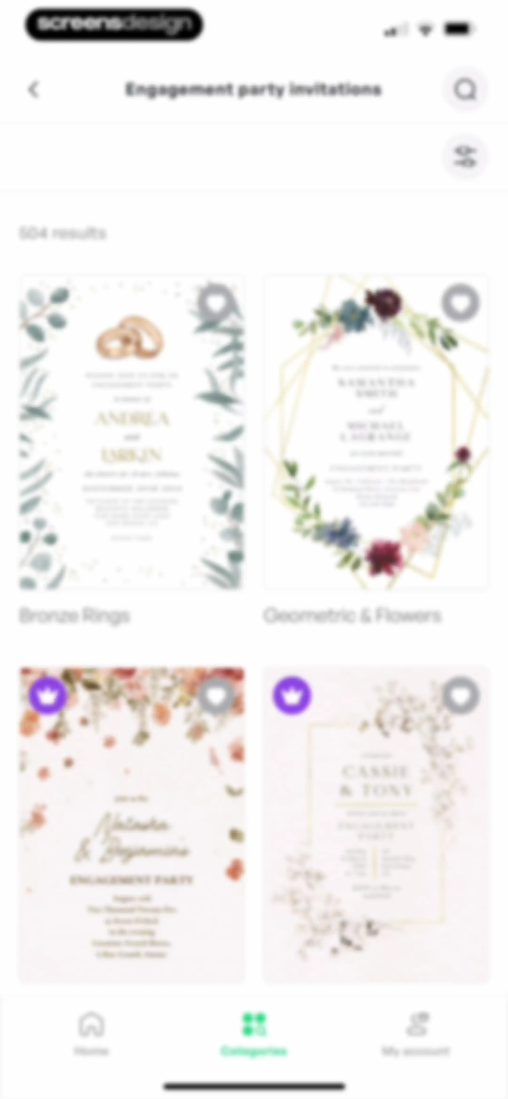 Invitation Maker: Cards & RSVP screen 54