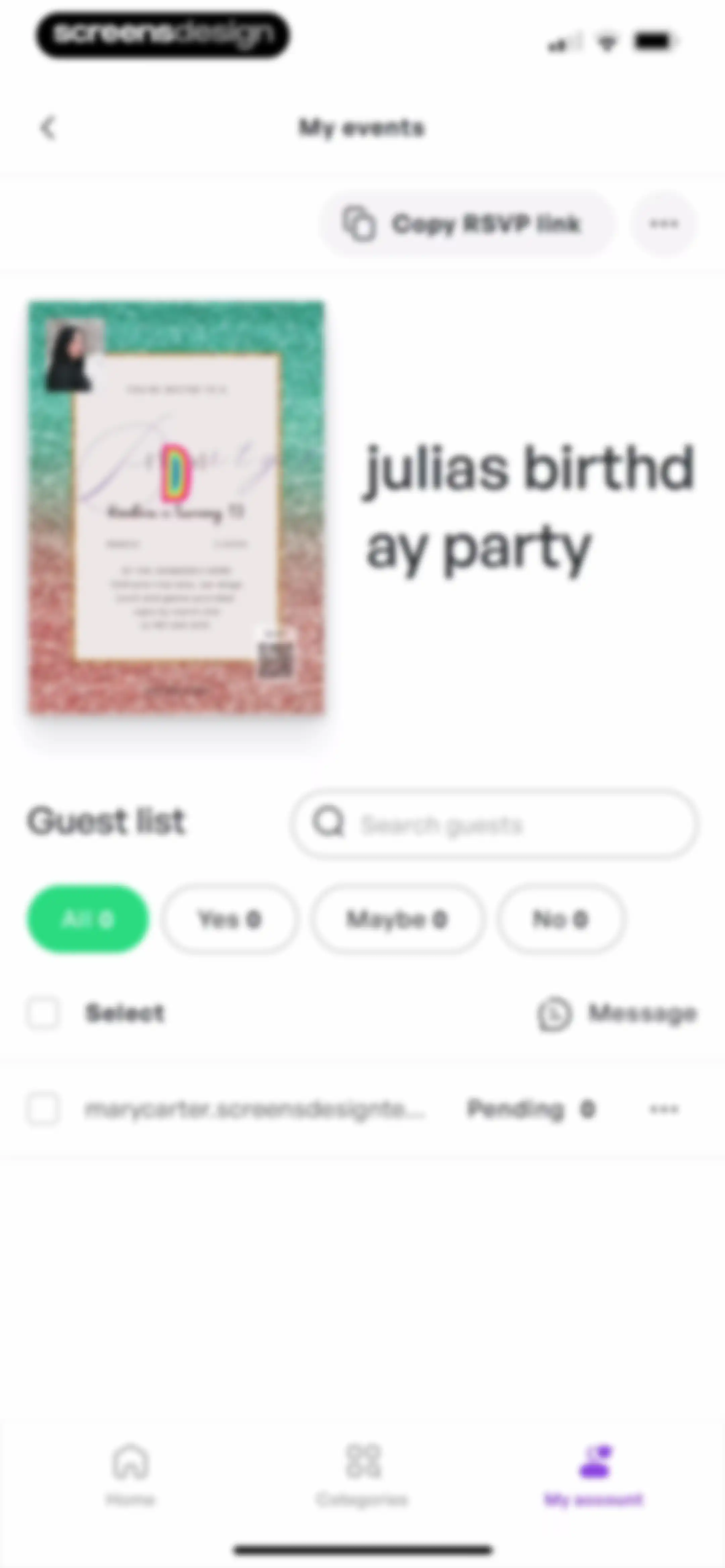 Invitation Maker: Cards & RSVP screen 52