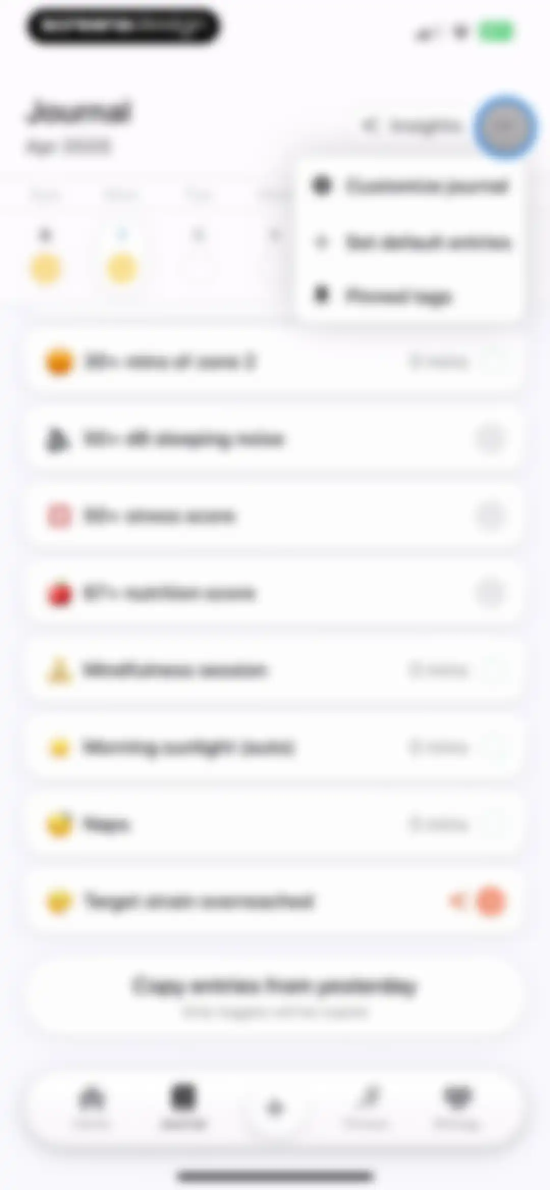 Bevel: AI Health Coach screen 148