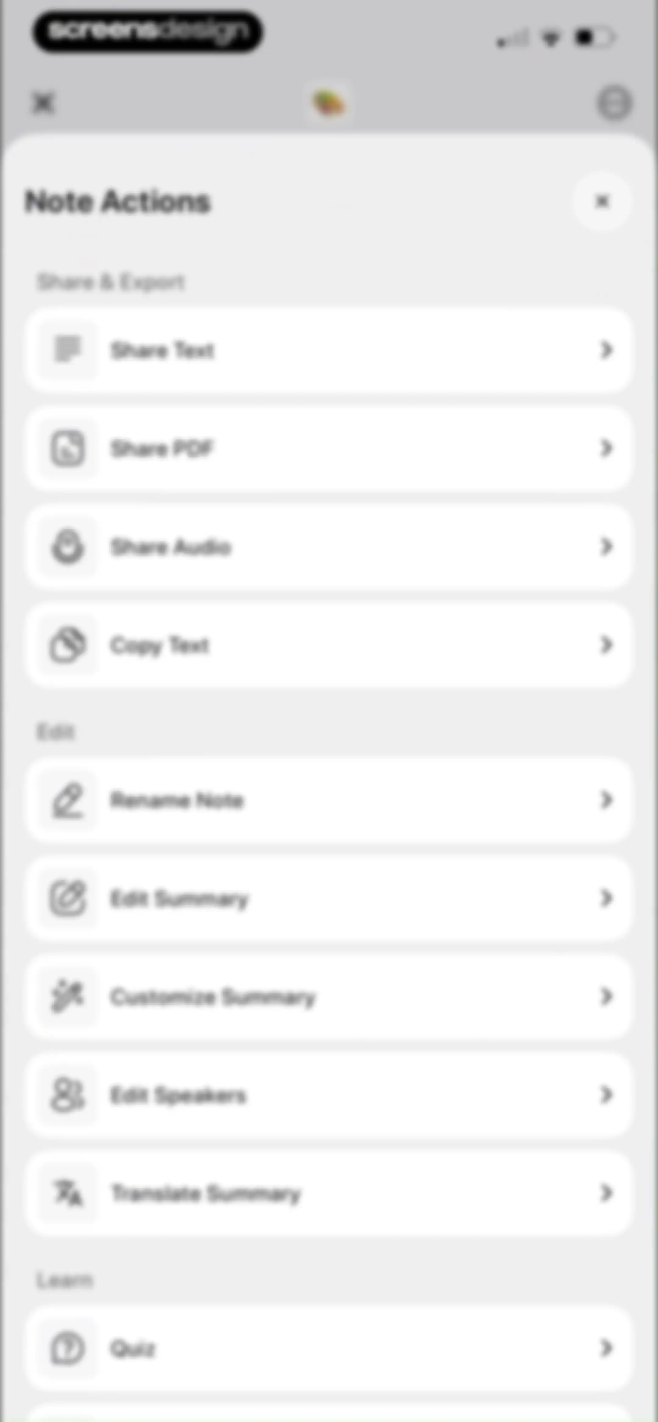 Notee: AI Note Taker screen 45