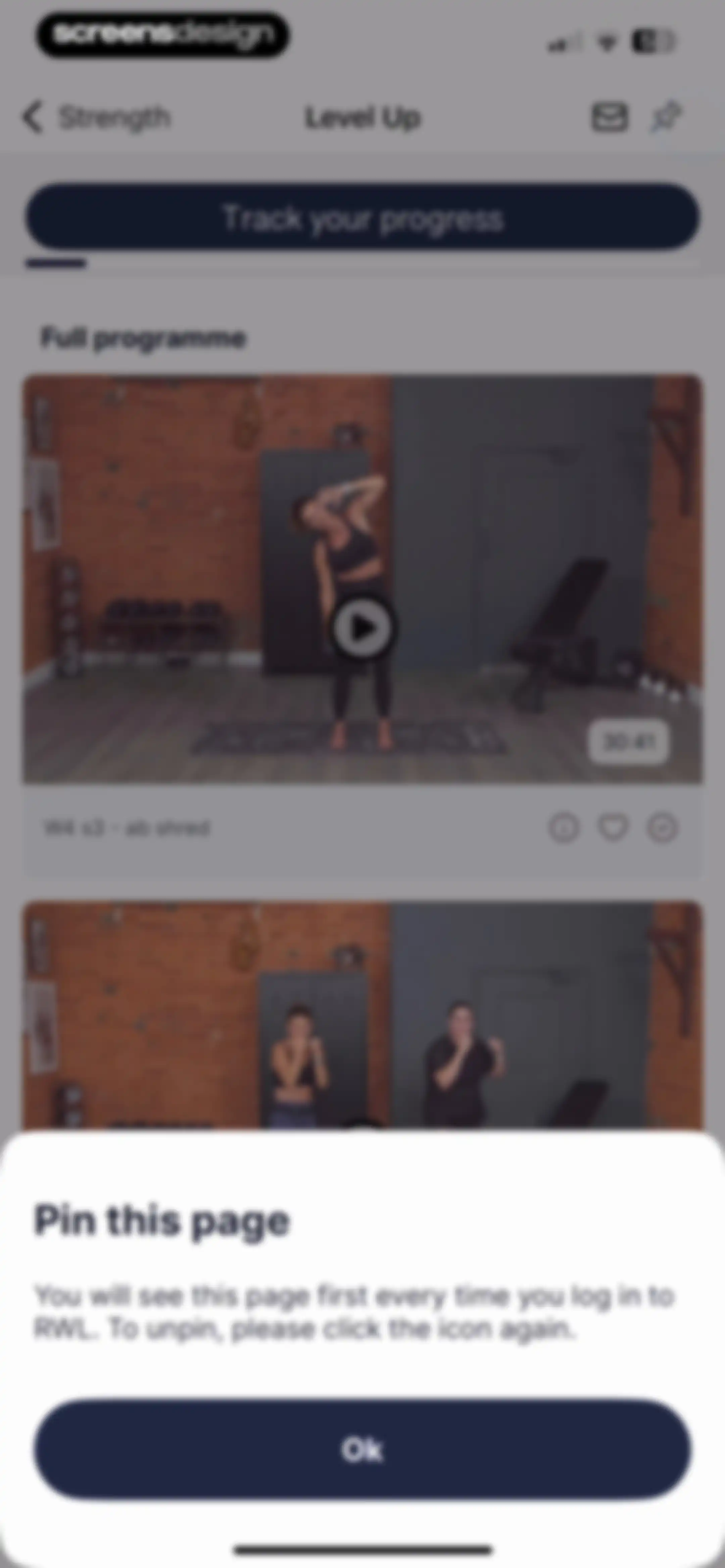 Results Wellness Lifestyle screen 87