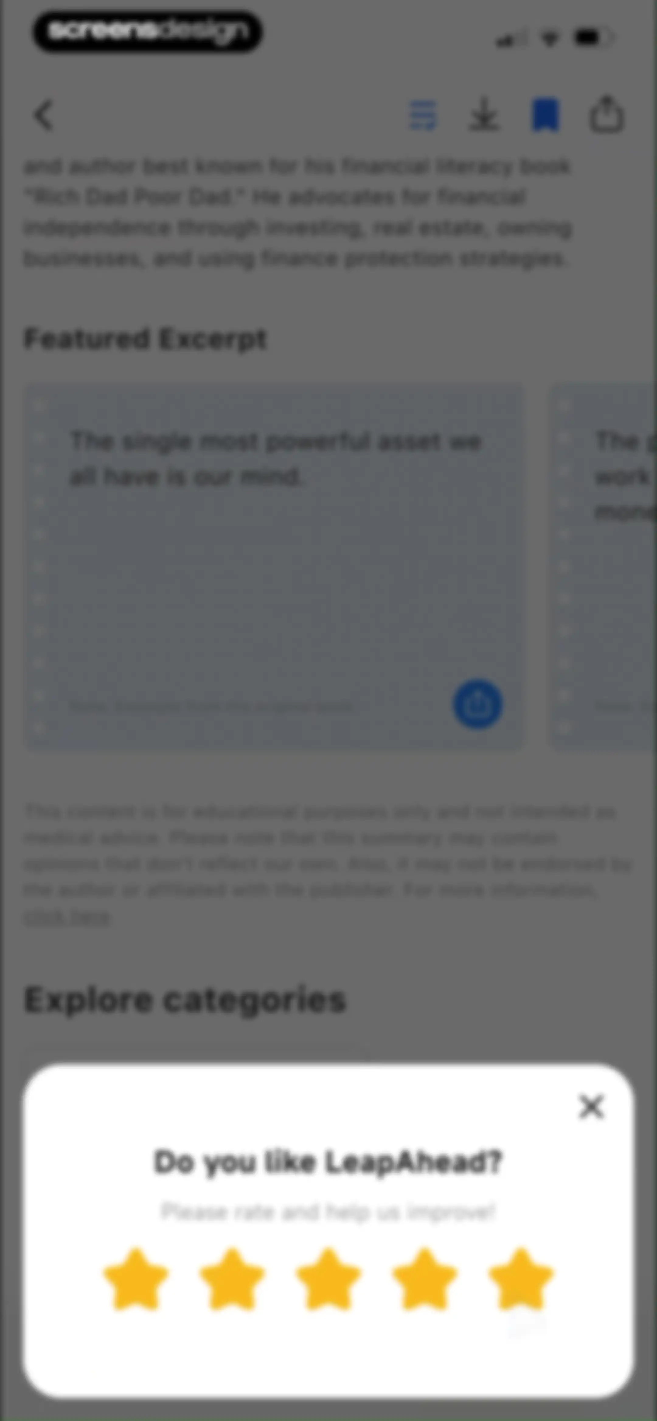 LeapAhead-Daily Book Cast screen 40