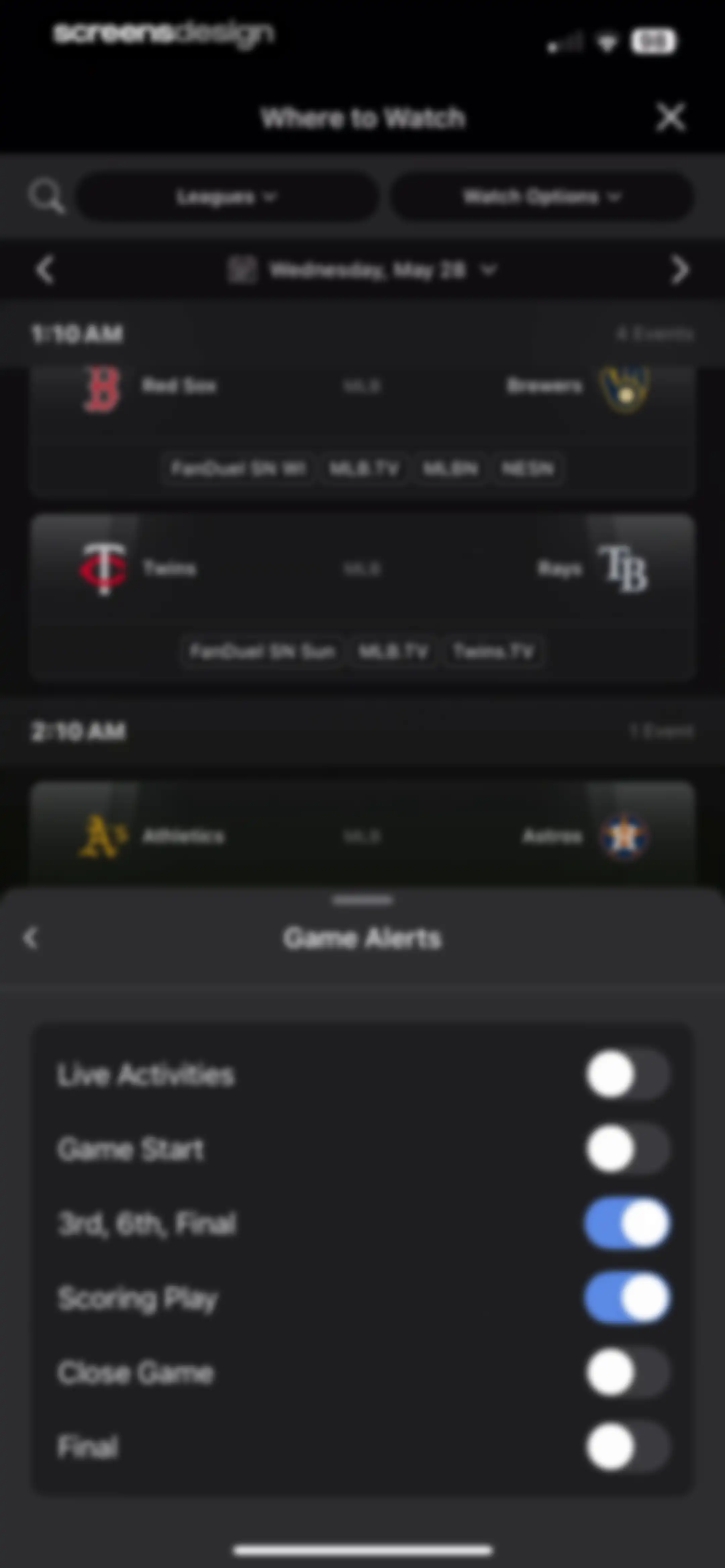 ESPN: Live Sports & Scores screen 114