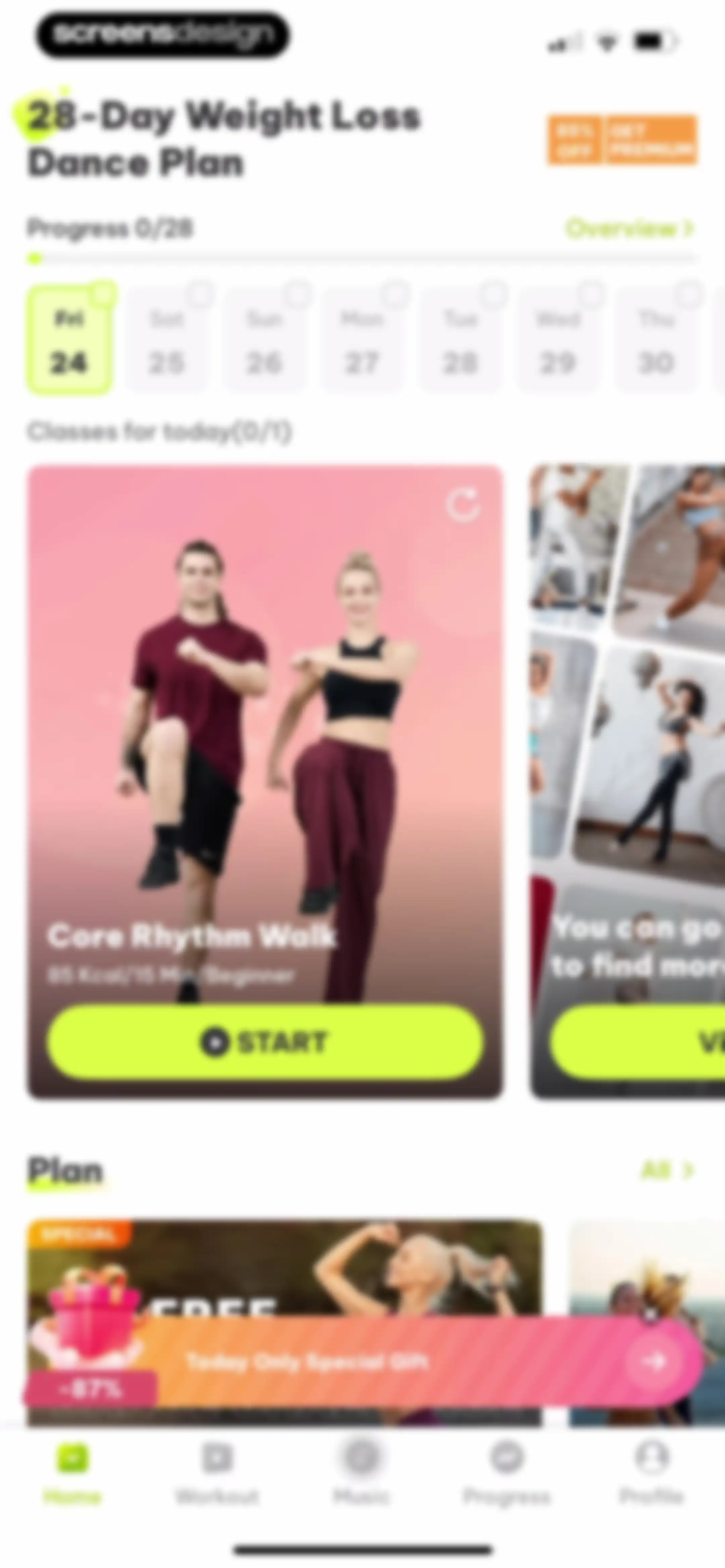 Dancefitme: Fun weight loss screen 46
