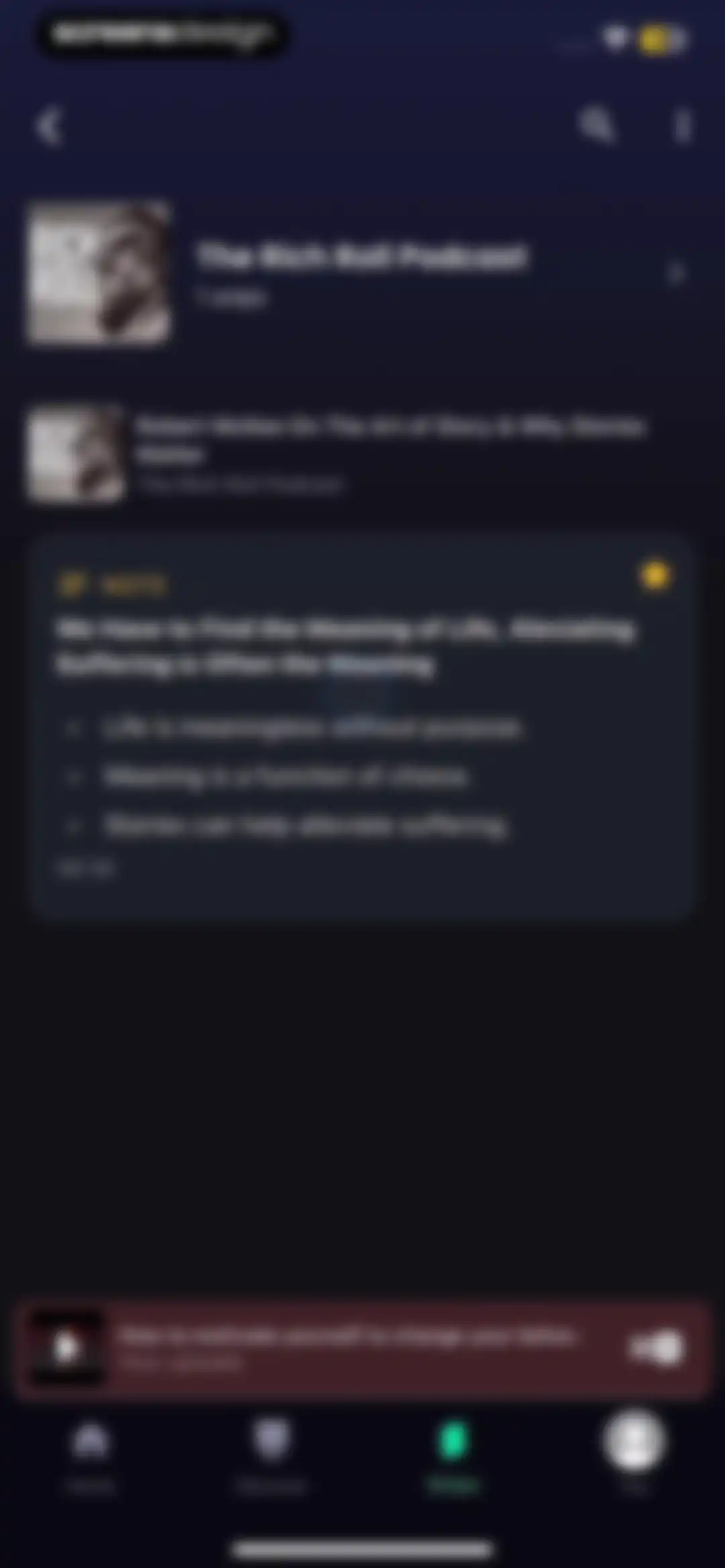 Snipd | AI Podcast Player screen 141